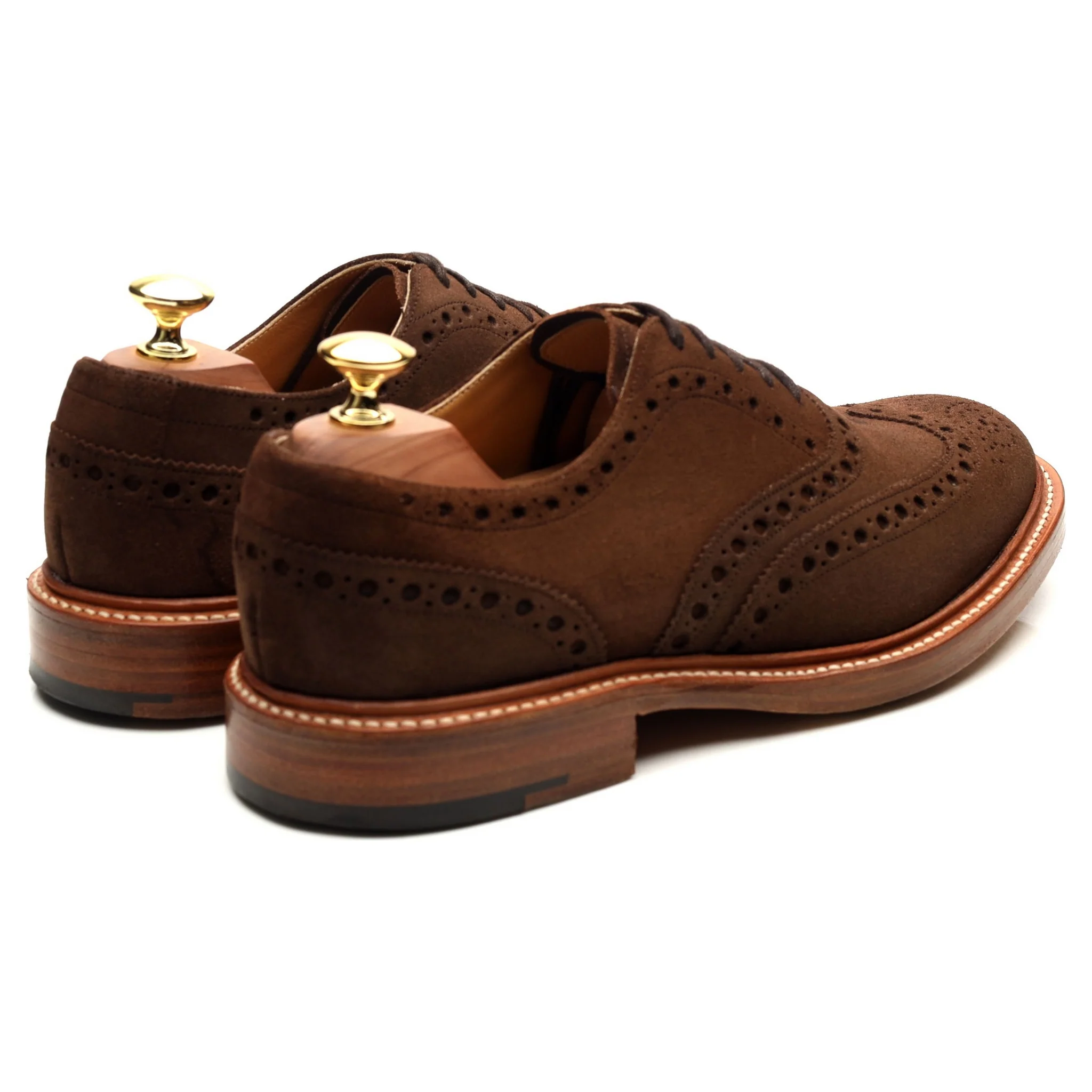 Brown Suede Brogues UK 8 F - Image 5