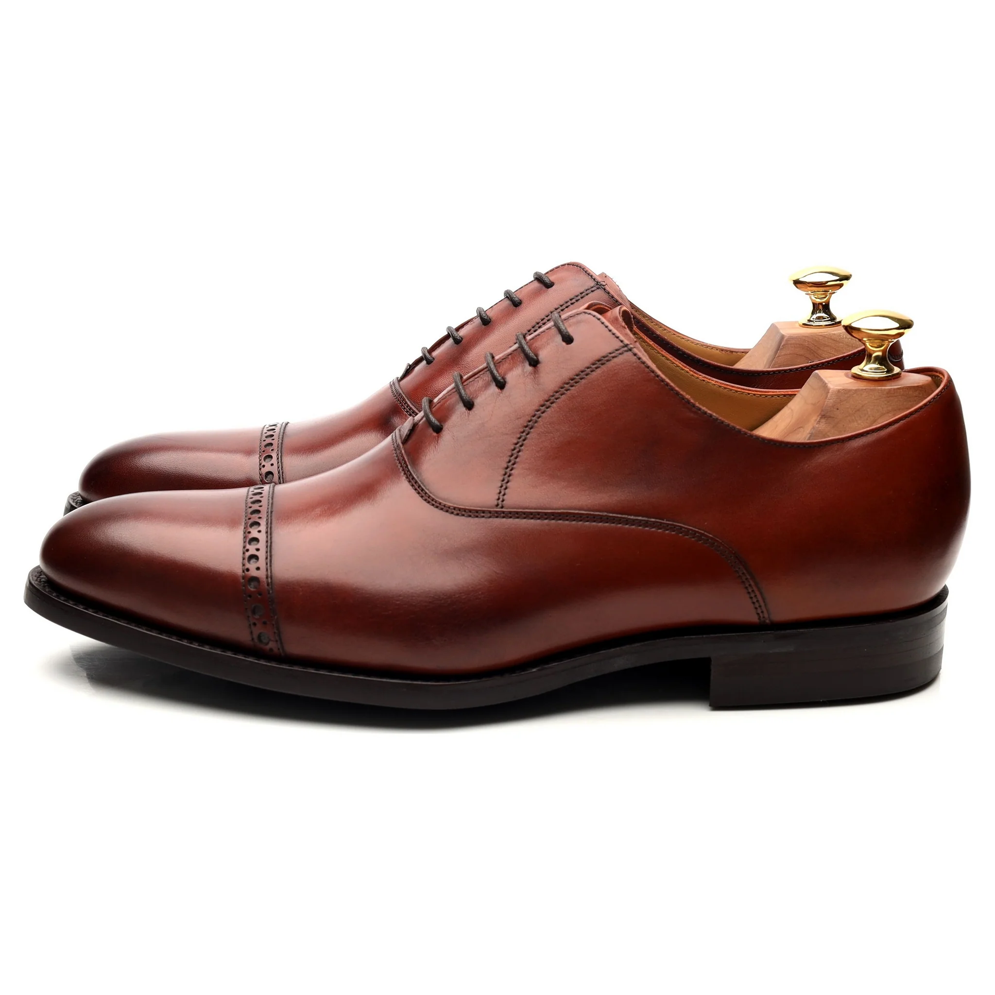 'Burford' Brown Leather Oxford UK 9 G - Image 2