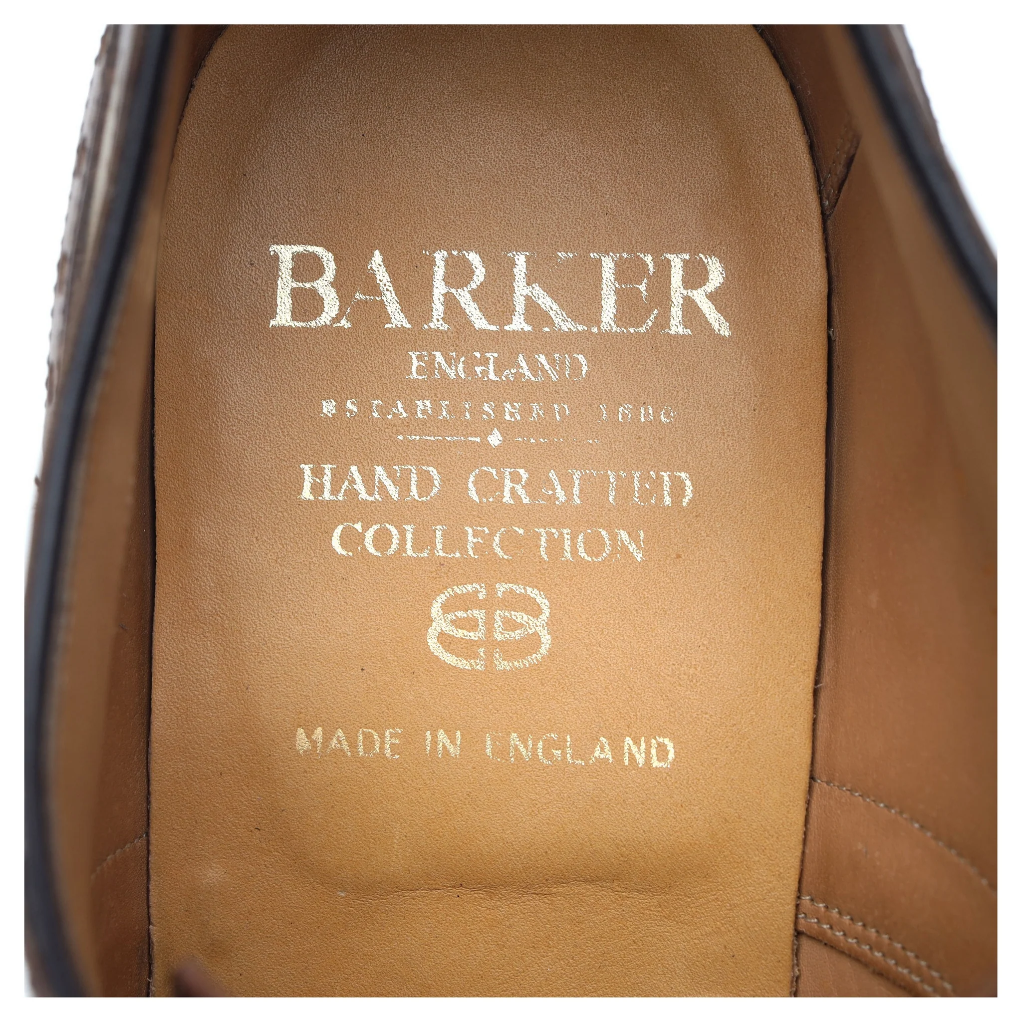 'Cambridge' Brown Beige Two Tone Leather Brogues UK 11 FX - Image 12