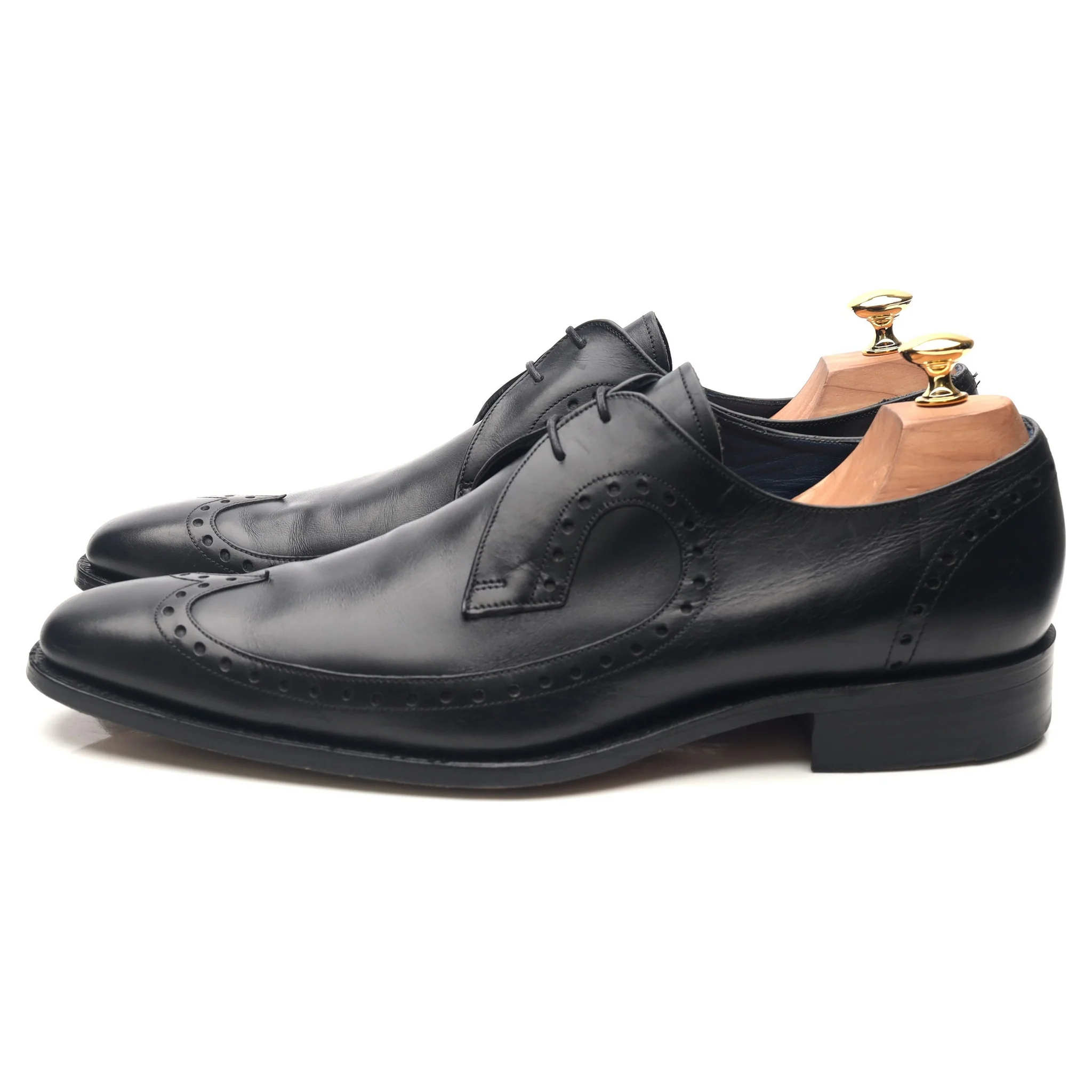 'Woody' Black Leather Derby UK 10 F - Image 2