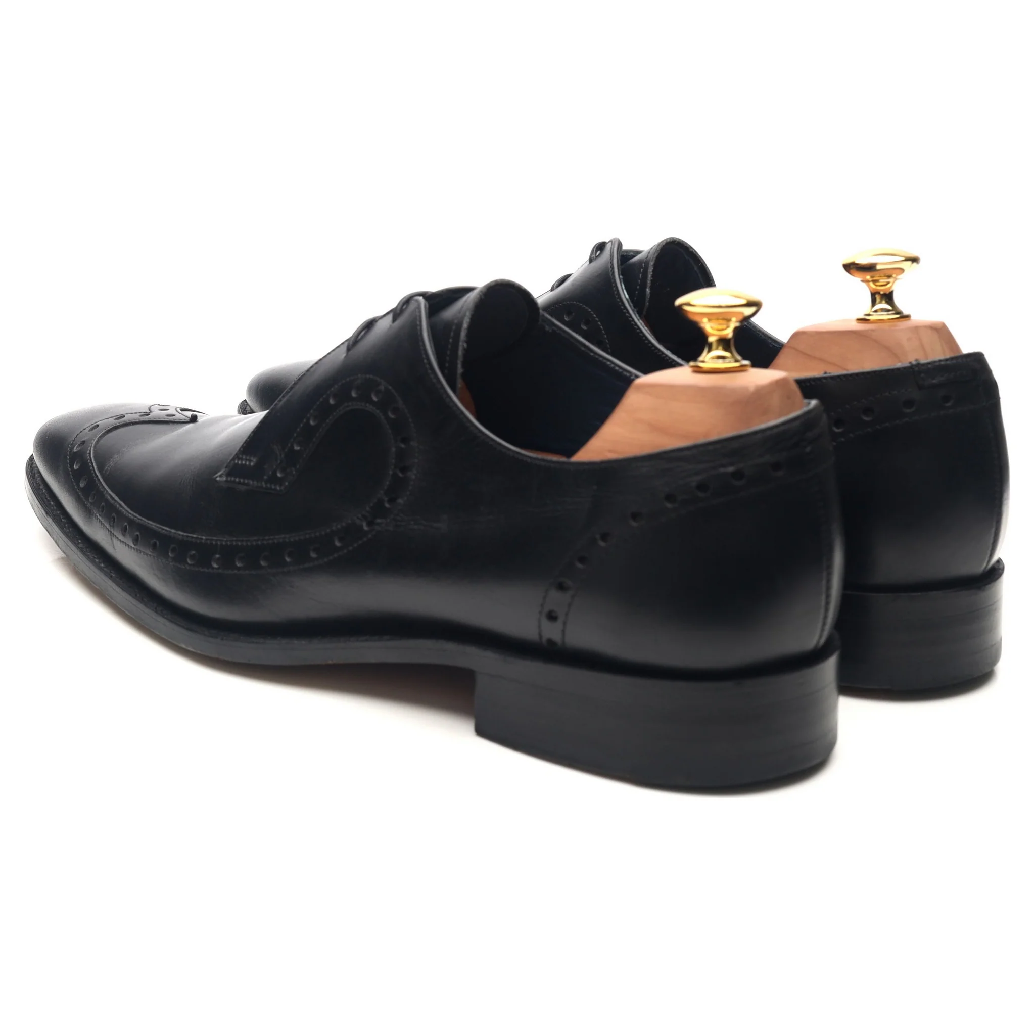 'Woody' Black Leather Derby UK 10 F - Image 3