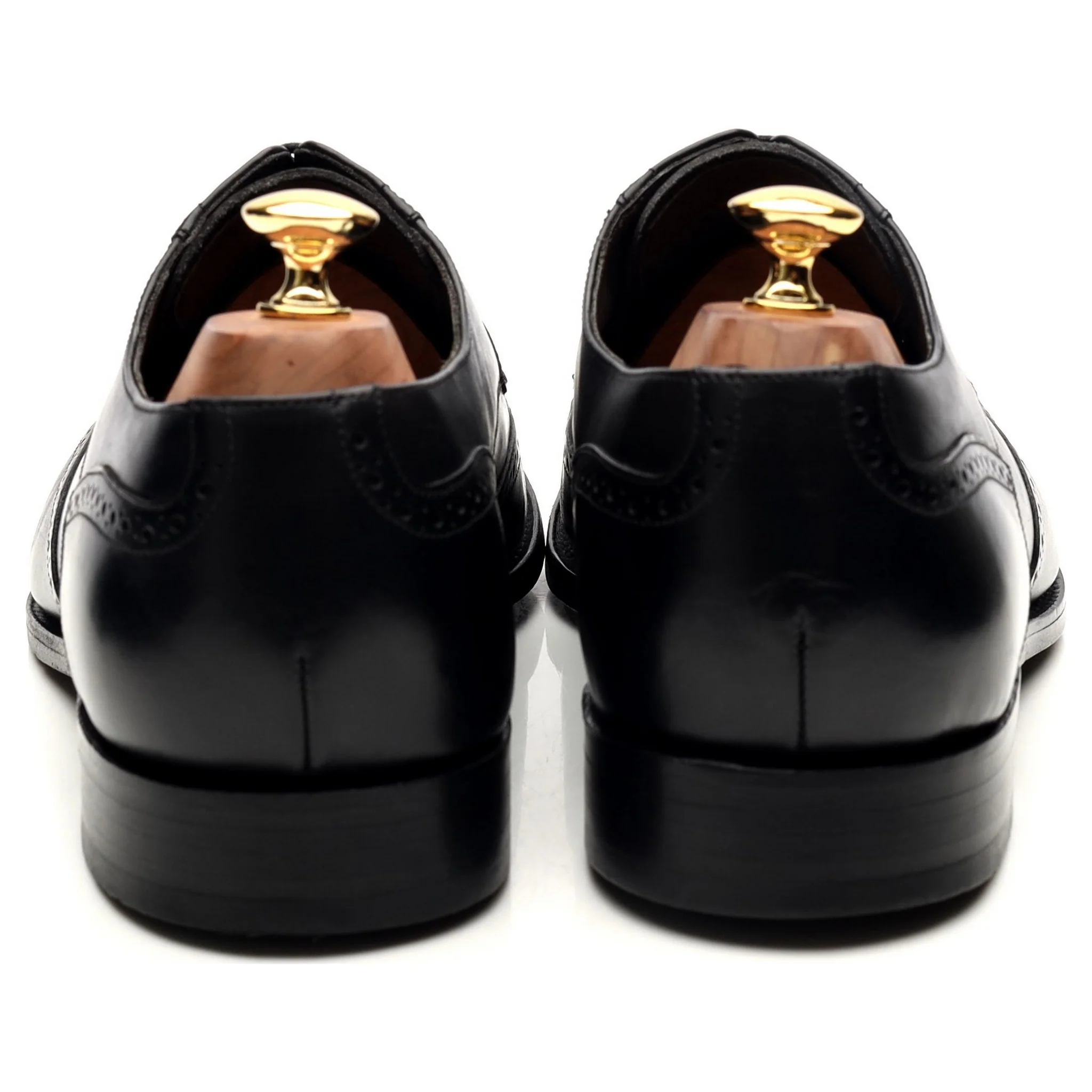 'Toddington' Black Leather Derby Brogues UK 10 G - Image 4