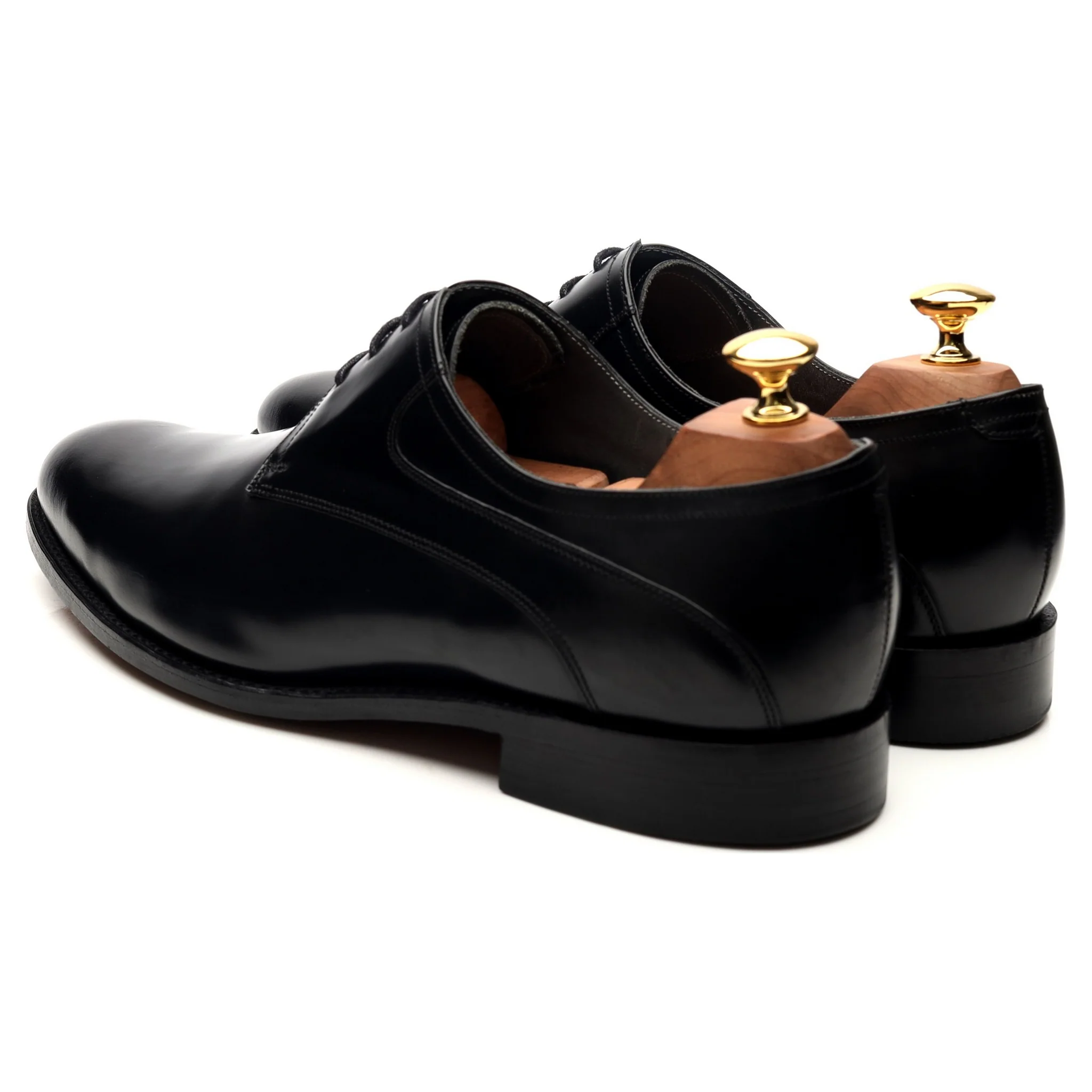 'Wickham' Black Leather Derby UK 9 G - Image 3