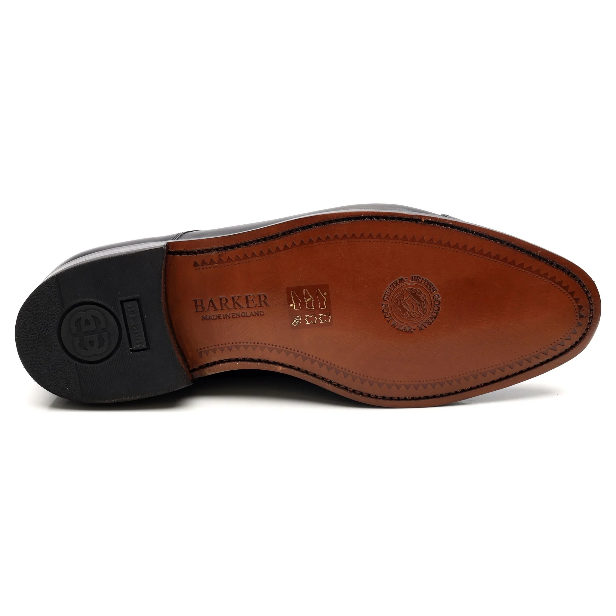 'Epping' Black Leather Cap Toe Derby UK 9 G - Image 11