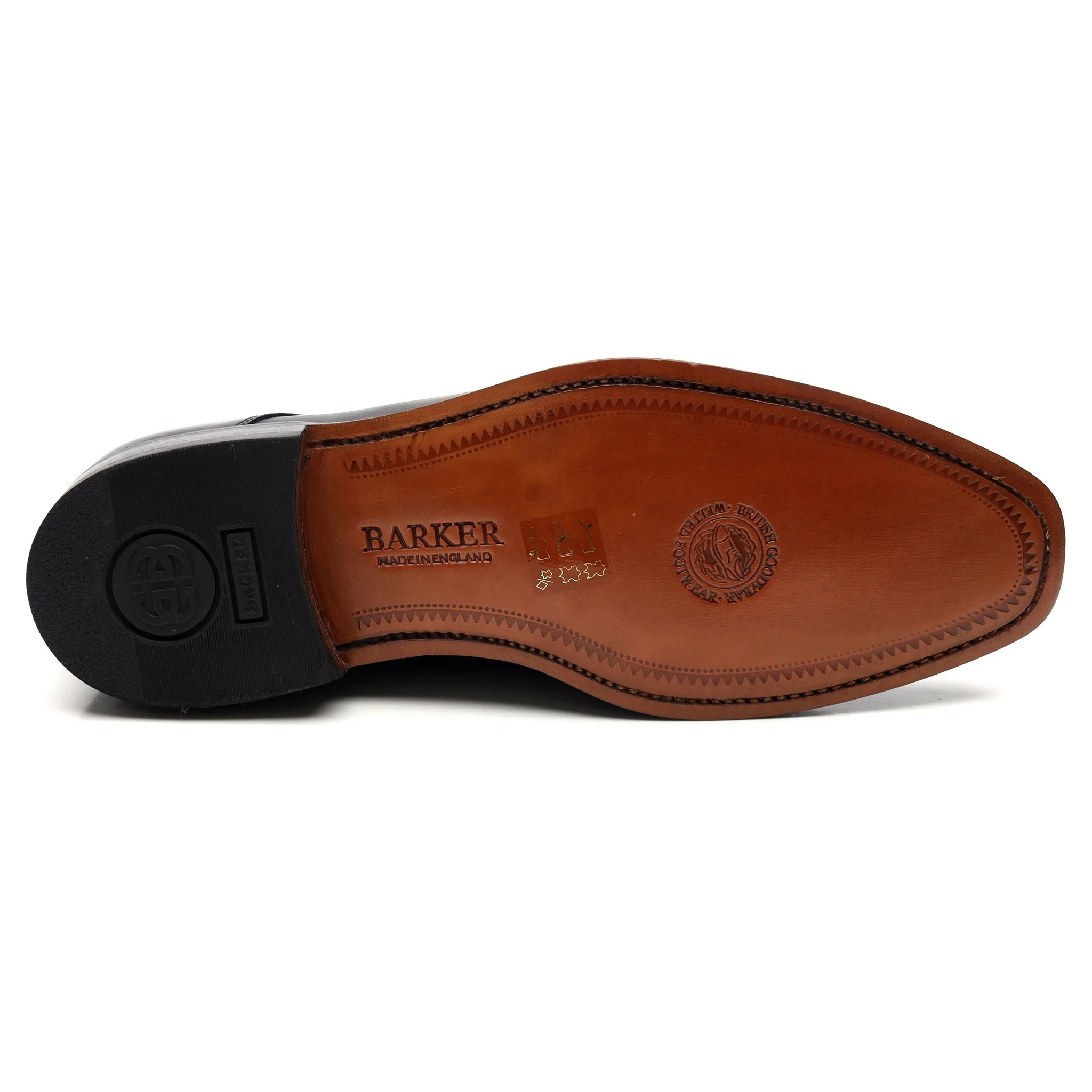 'Eton' Black Leather Derby UK 8 G - Image 11