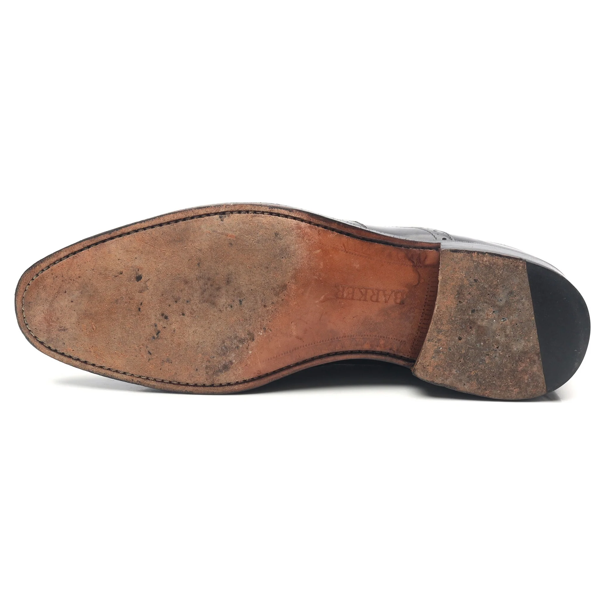 Black Leather Brogues UK 10 G - Image 10