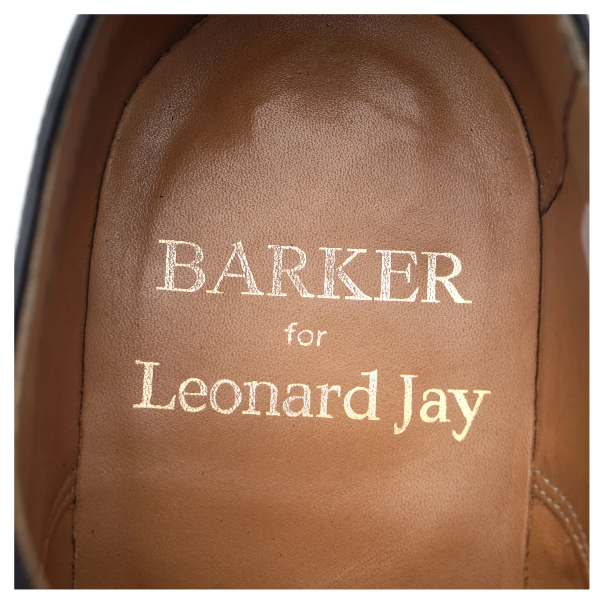 Black Leather Brogues UK 10 G - Image 12