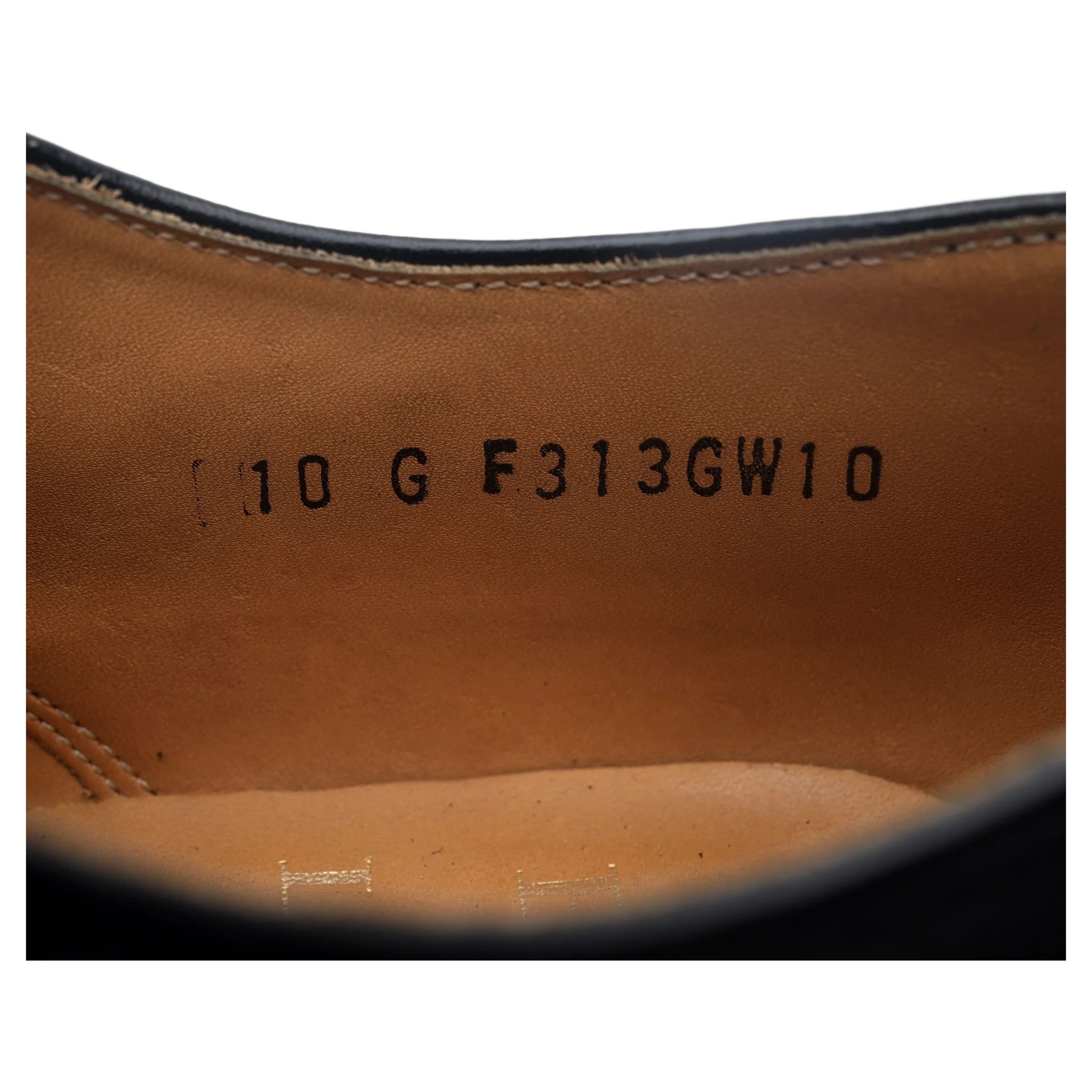 Black Leather Brogues UK 10 G - Image 13