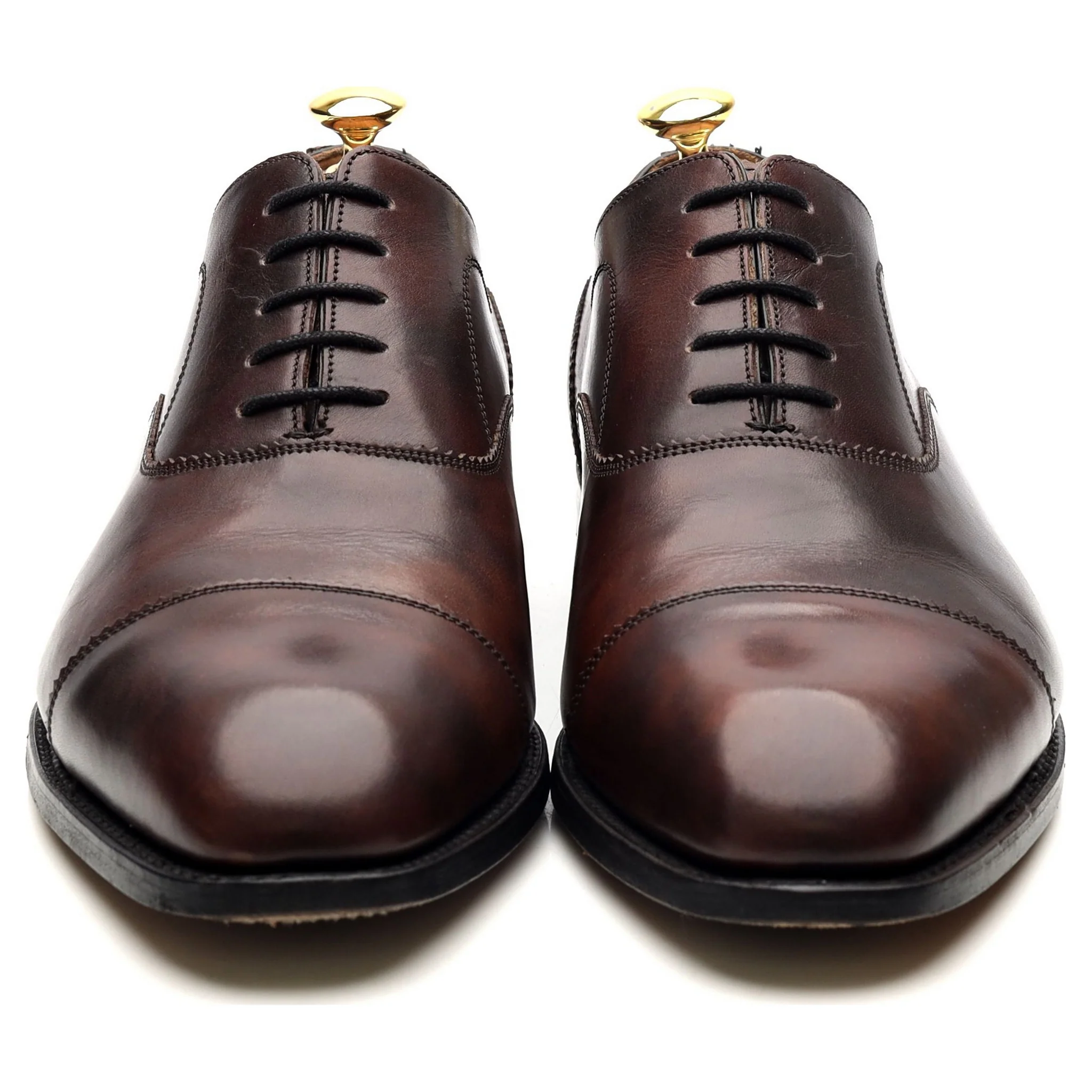 'Lincoln' Dark Brown Leather Oxford UK 8 FX - Image 8
