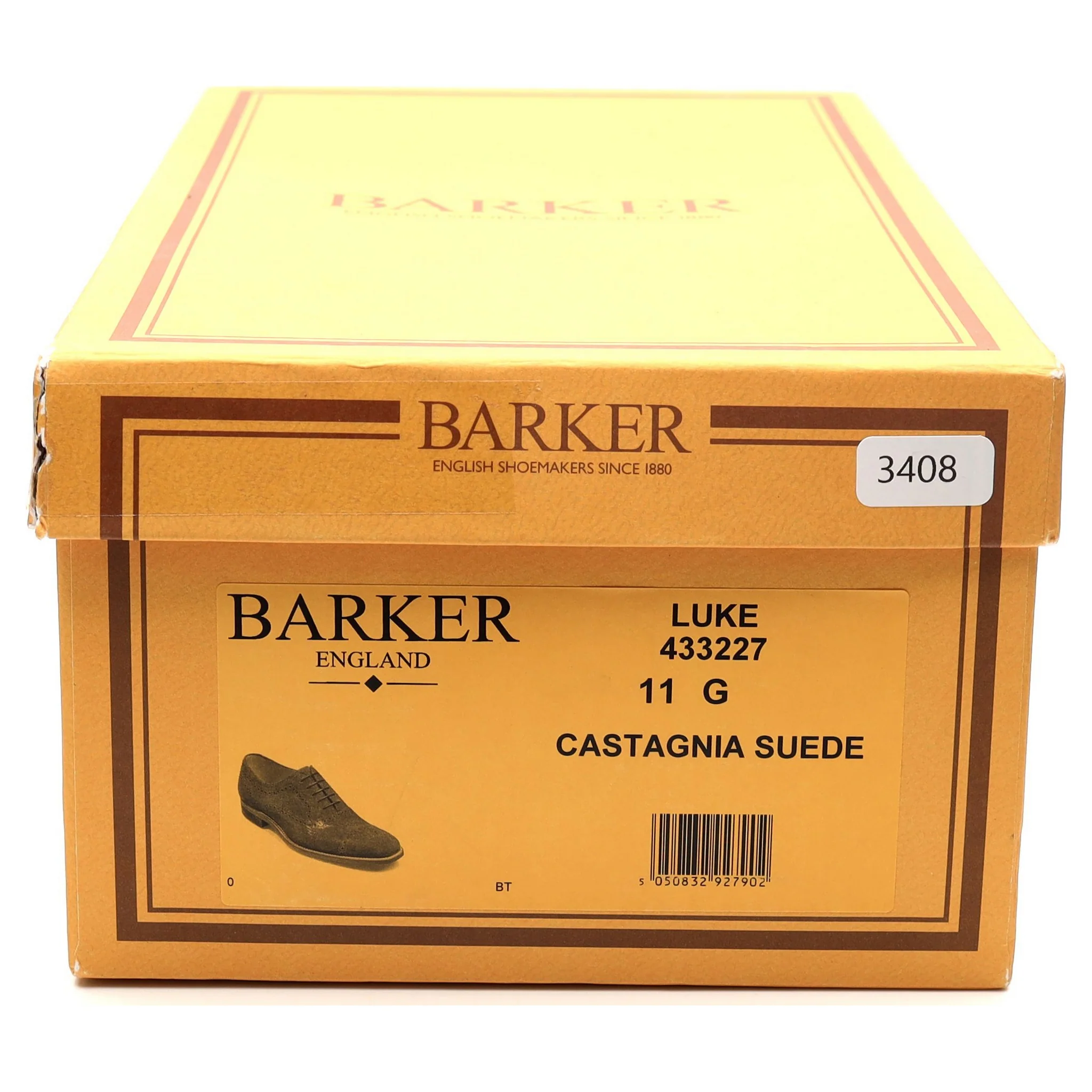 'Luke' Brown Suede Oxford Semi Brogues UK 11 G - Image 14