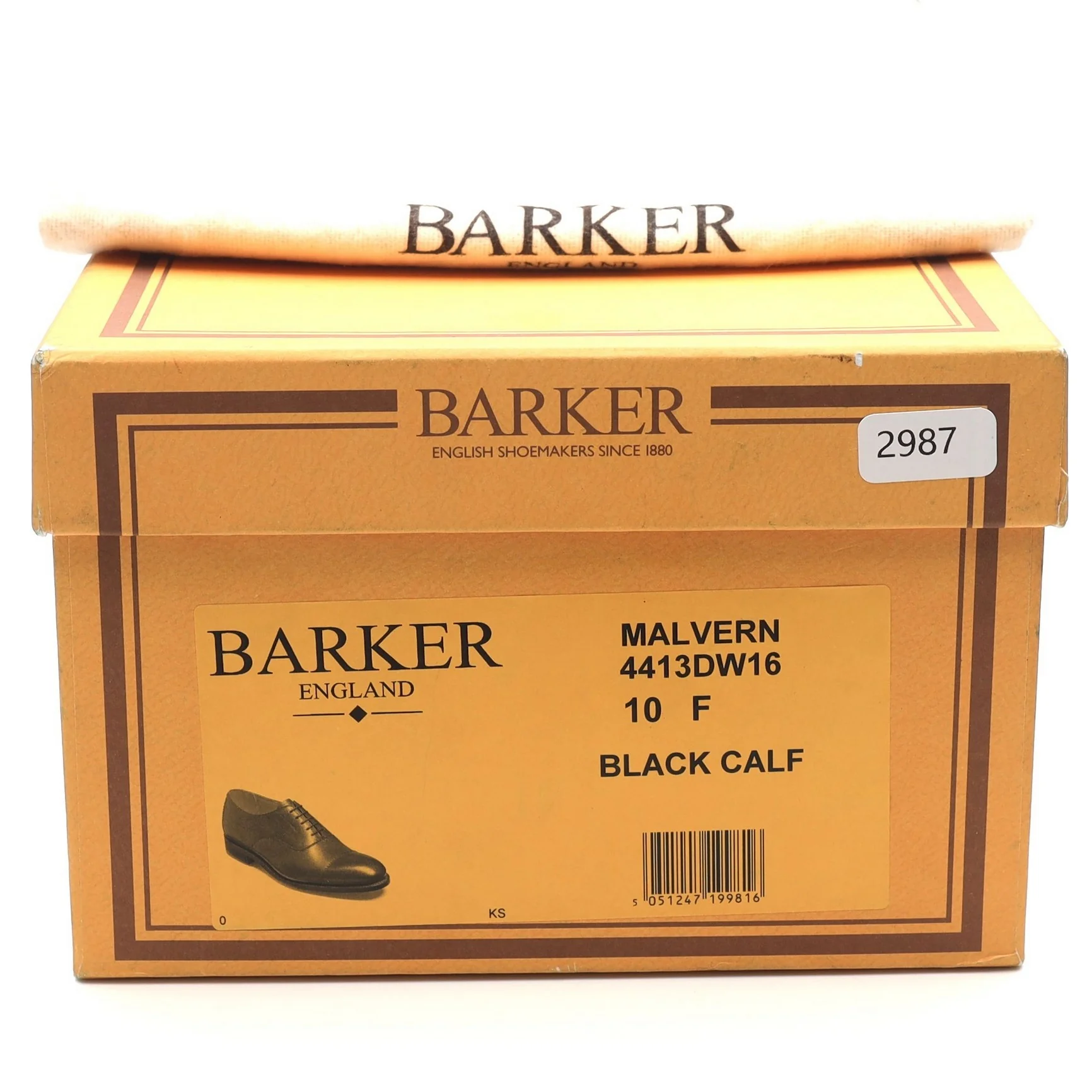 'Malvern' Black Leather Oxford UK 10 F - Image 14