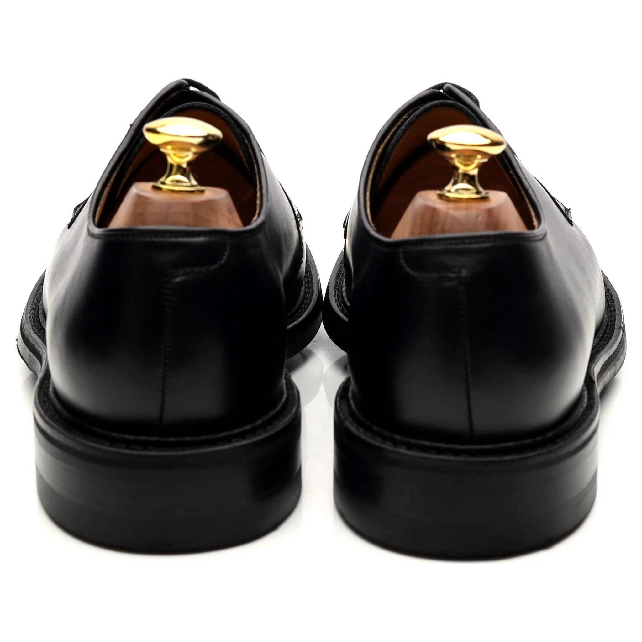 'Nairn' Black Leather Derby UK 8 F - Image 4