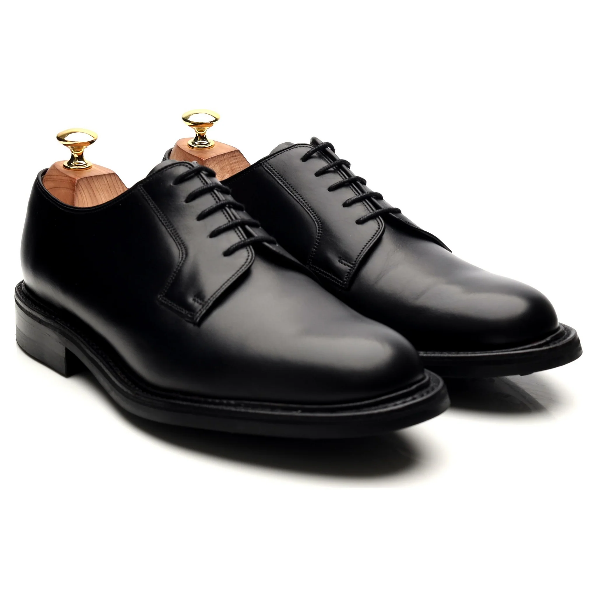 'Nairn' Black Leather Derby UK 8 F - Image 7