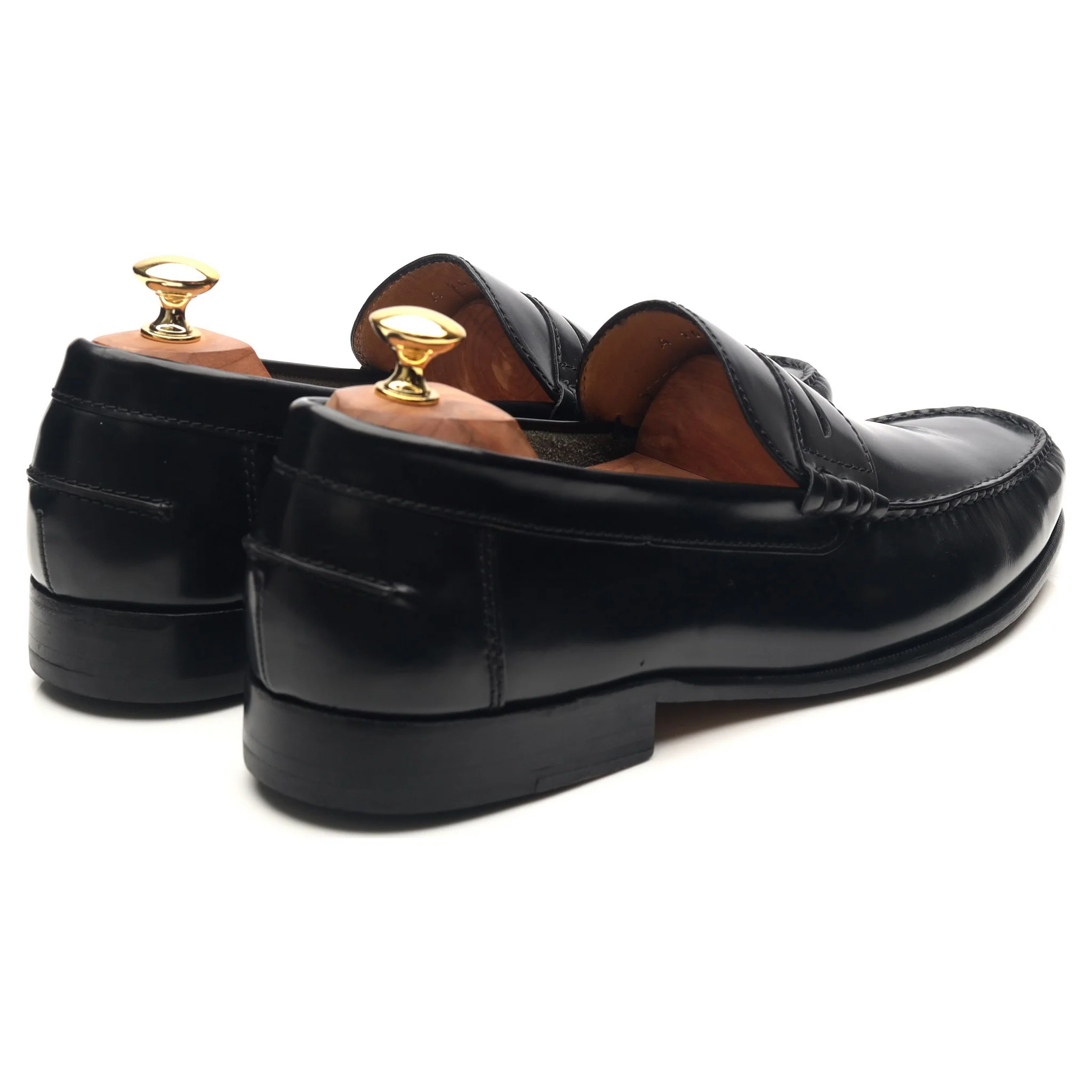'Newington' Black Leather Loafers UK 10.5 F - Image 5