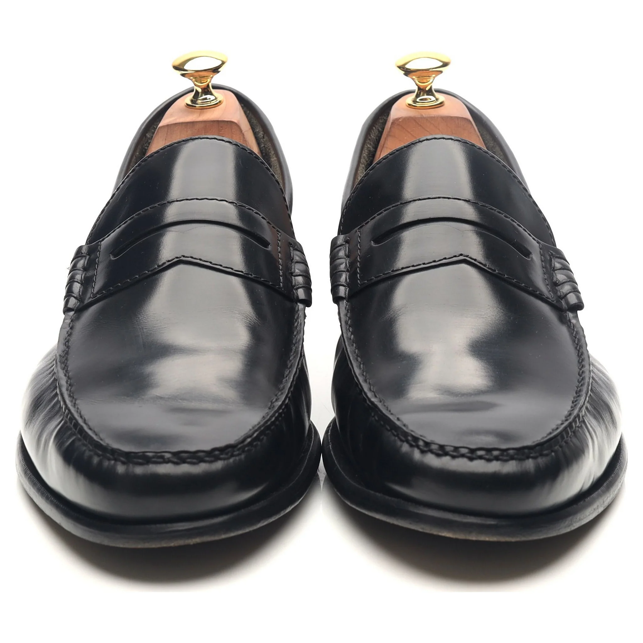 'Newington' Black Leather Loafers UK 10.5 F - Image 8