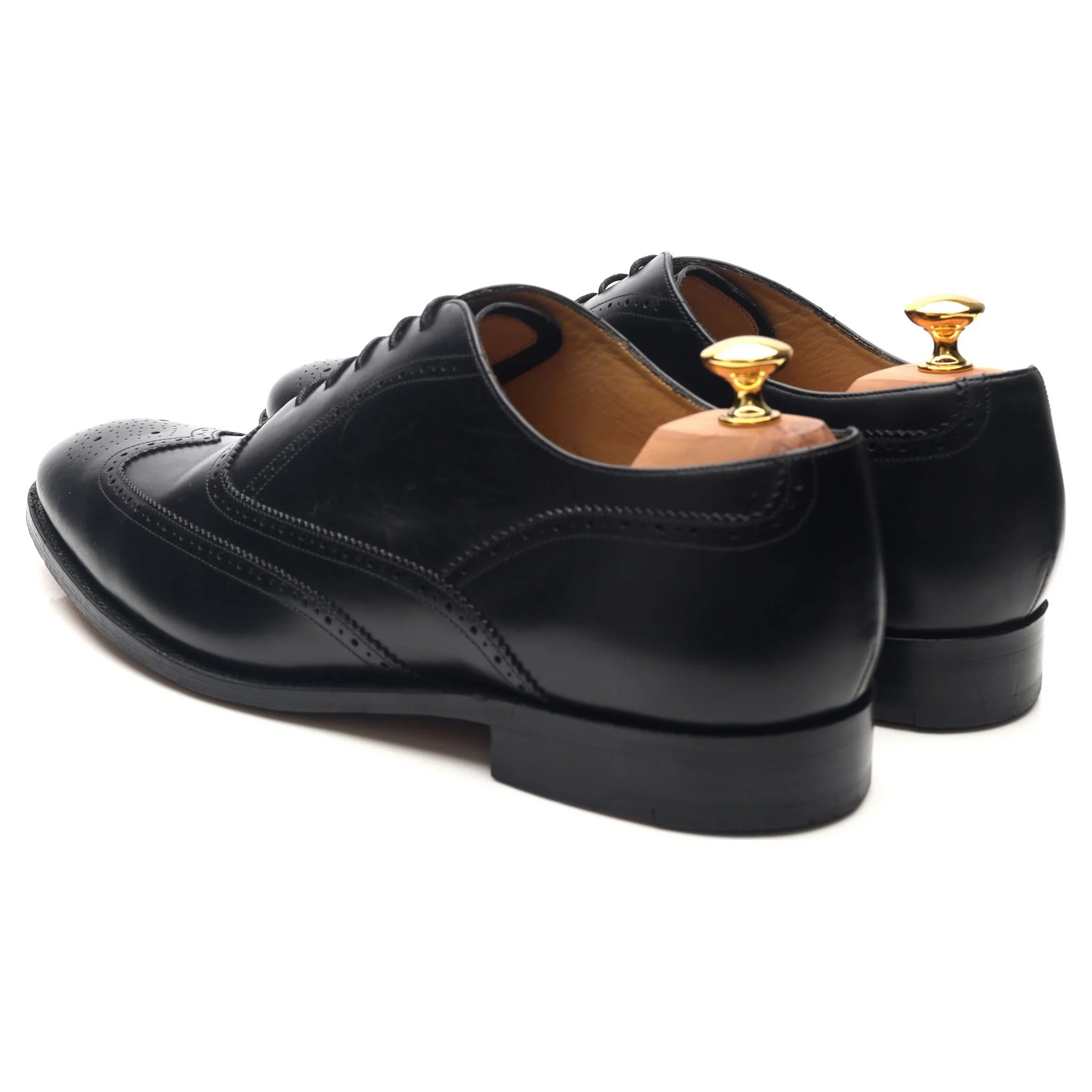 'Newport' Black Leather Brogues UK 12 G - Image 3