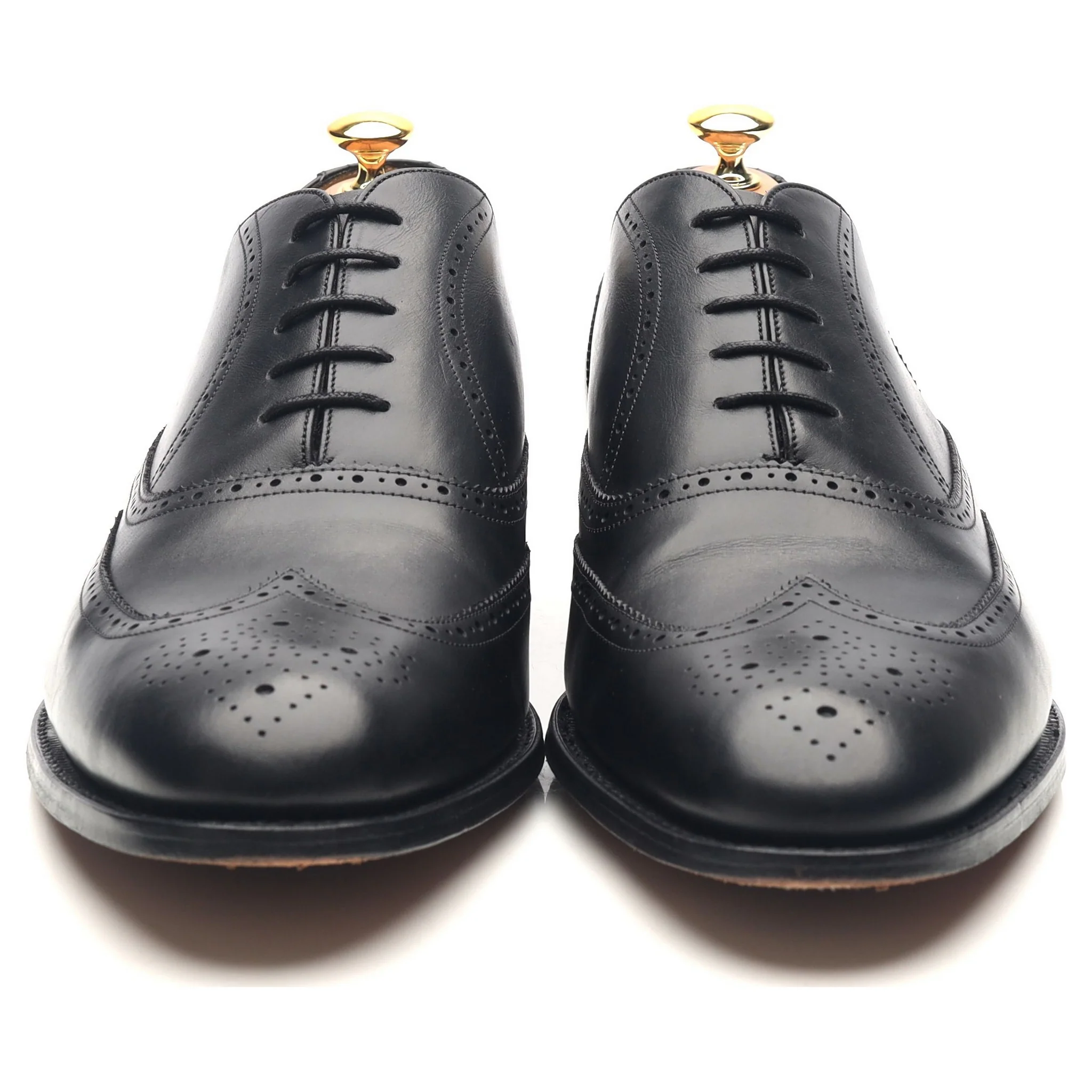 'Newport' Black Leather Brogues UK 12 G - Image 8