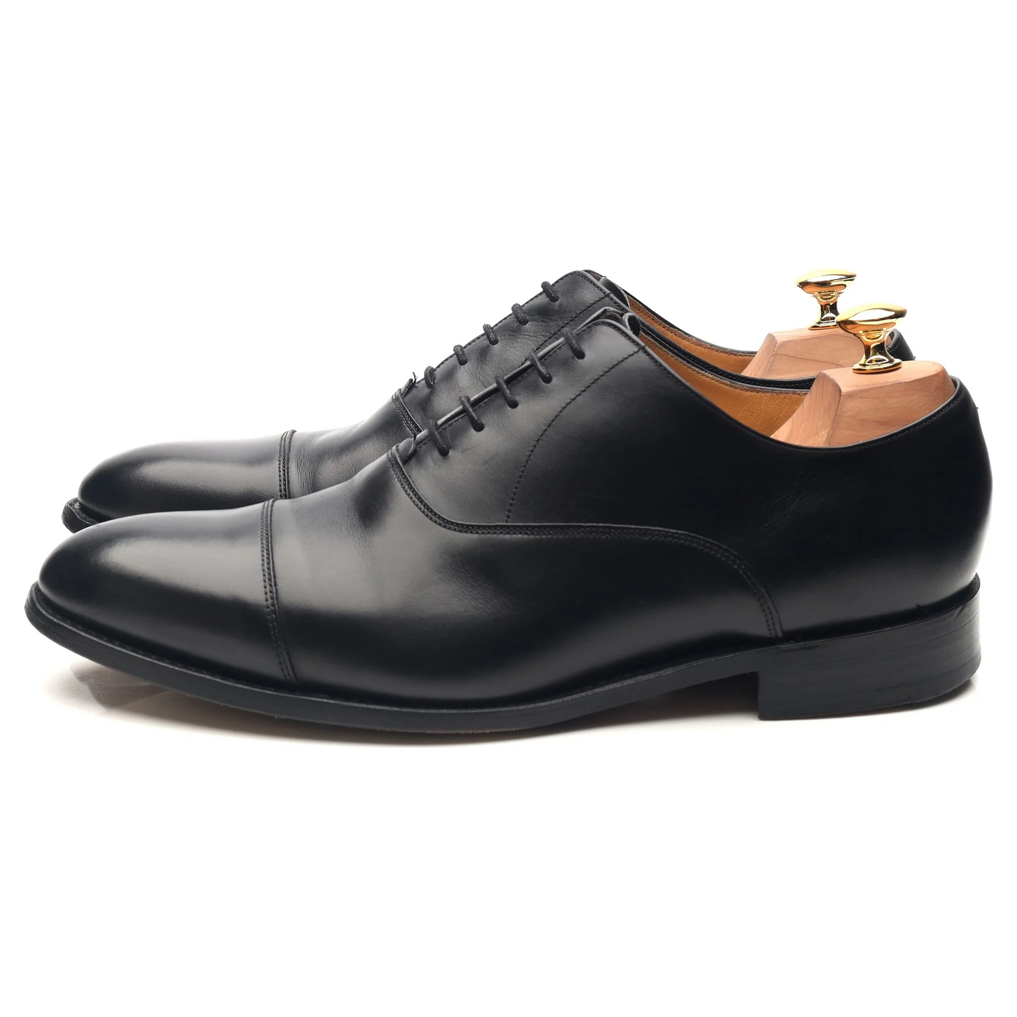 'Duxford' Black Leather Oxford UK 10 G - Image 2