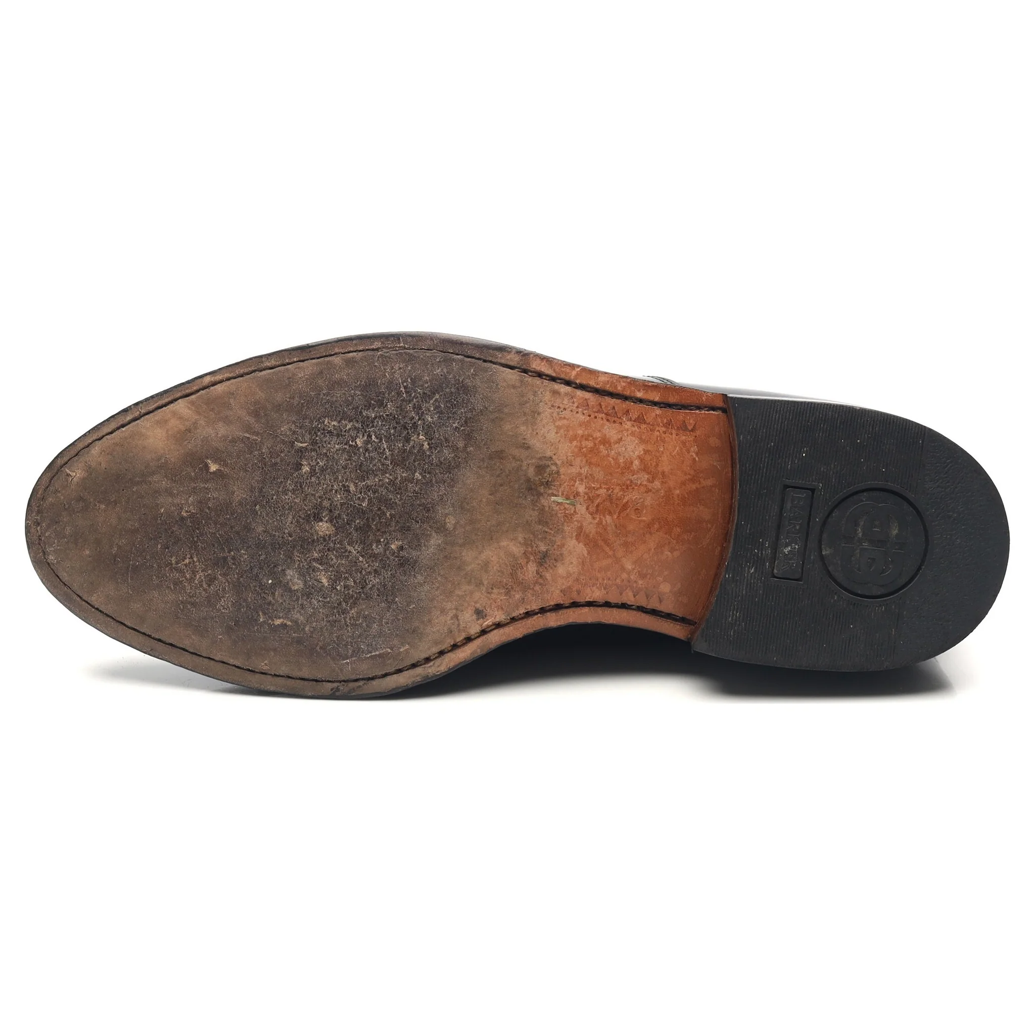 'Arnold' Black Leather Oxford UK 7.5 G - Image 10