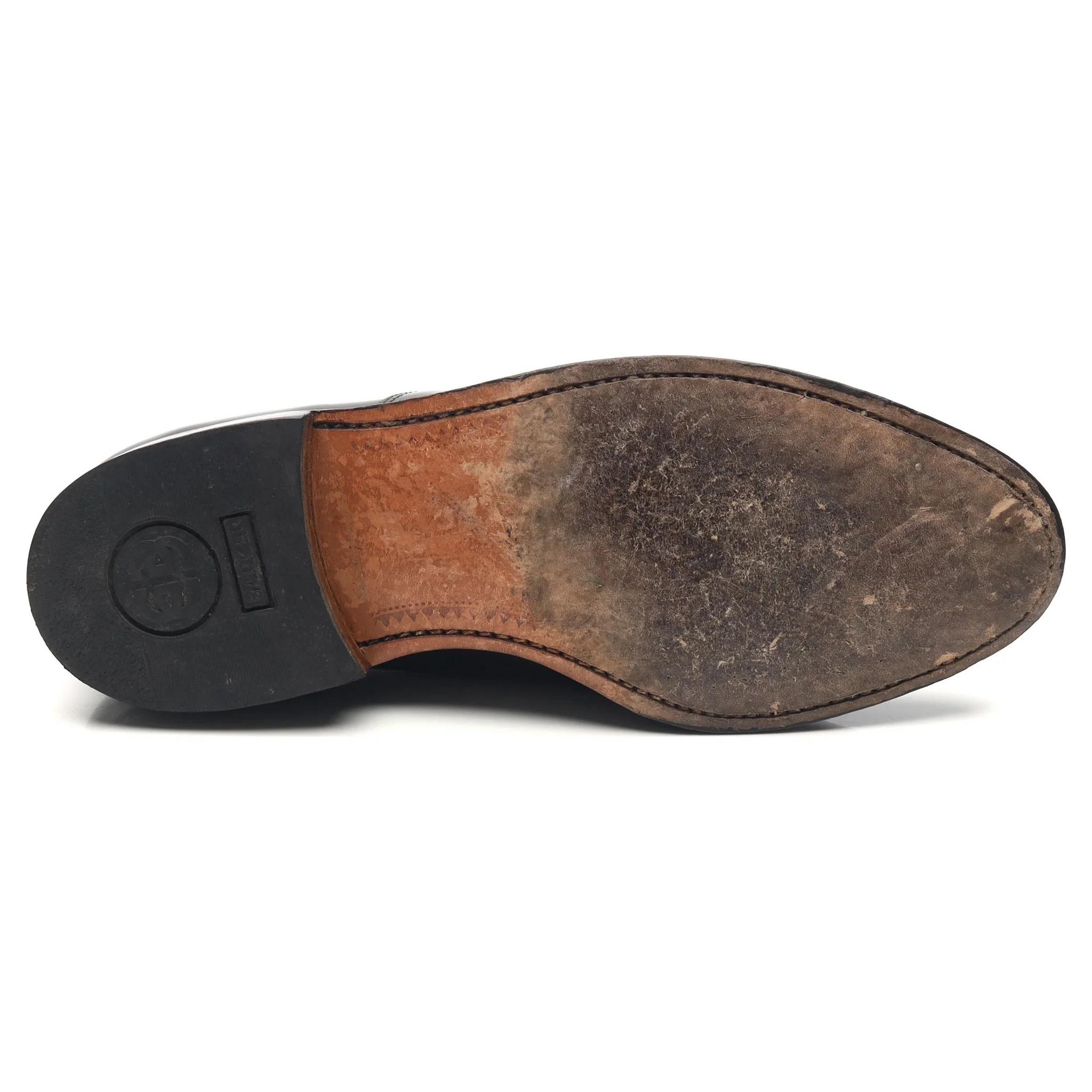 'Arnold' Black Leather Oxford UK 7.5 G - Image 11
