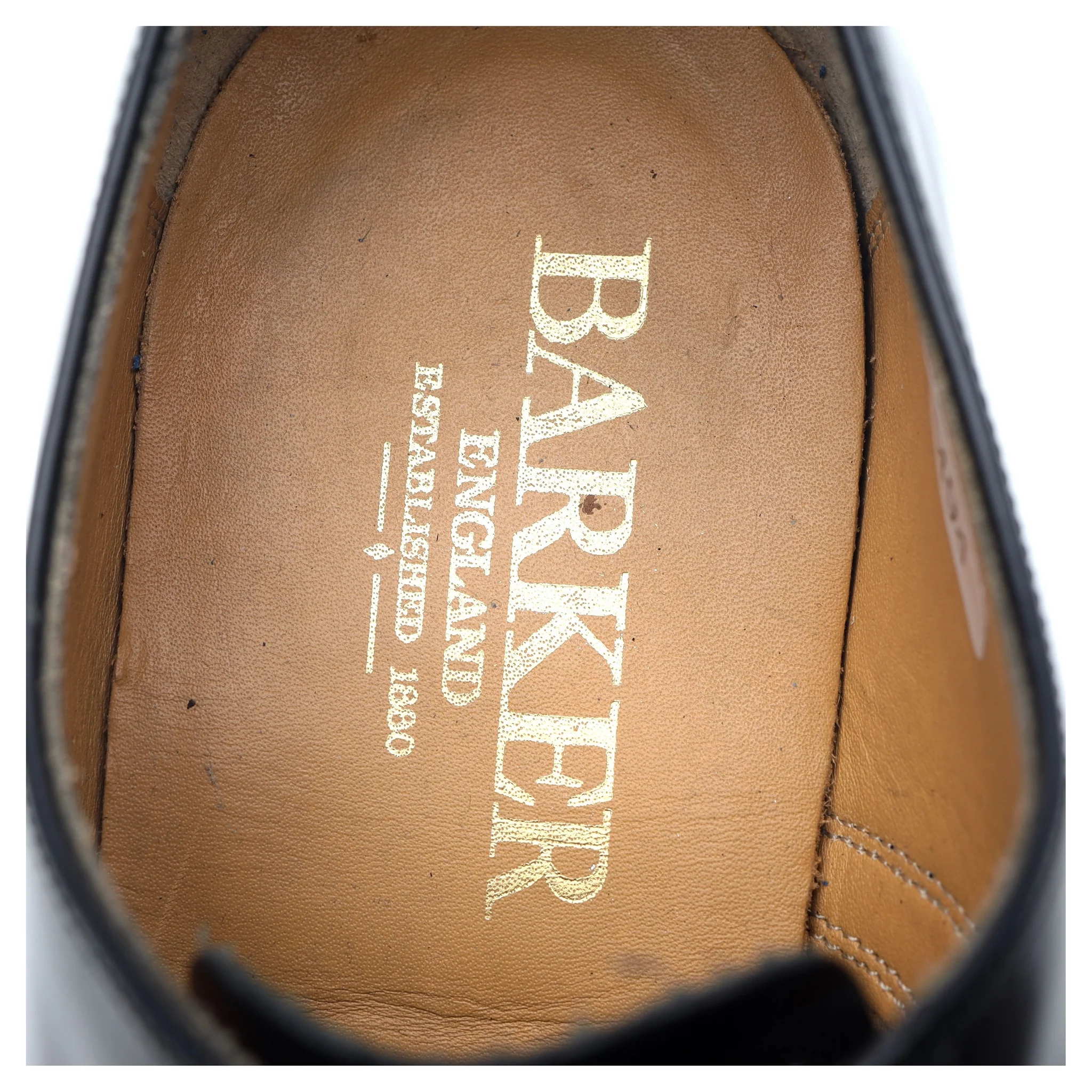 'Arnold' Black Leather Oxford UK 7.5 G - Image 12