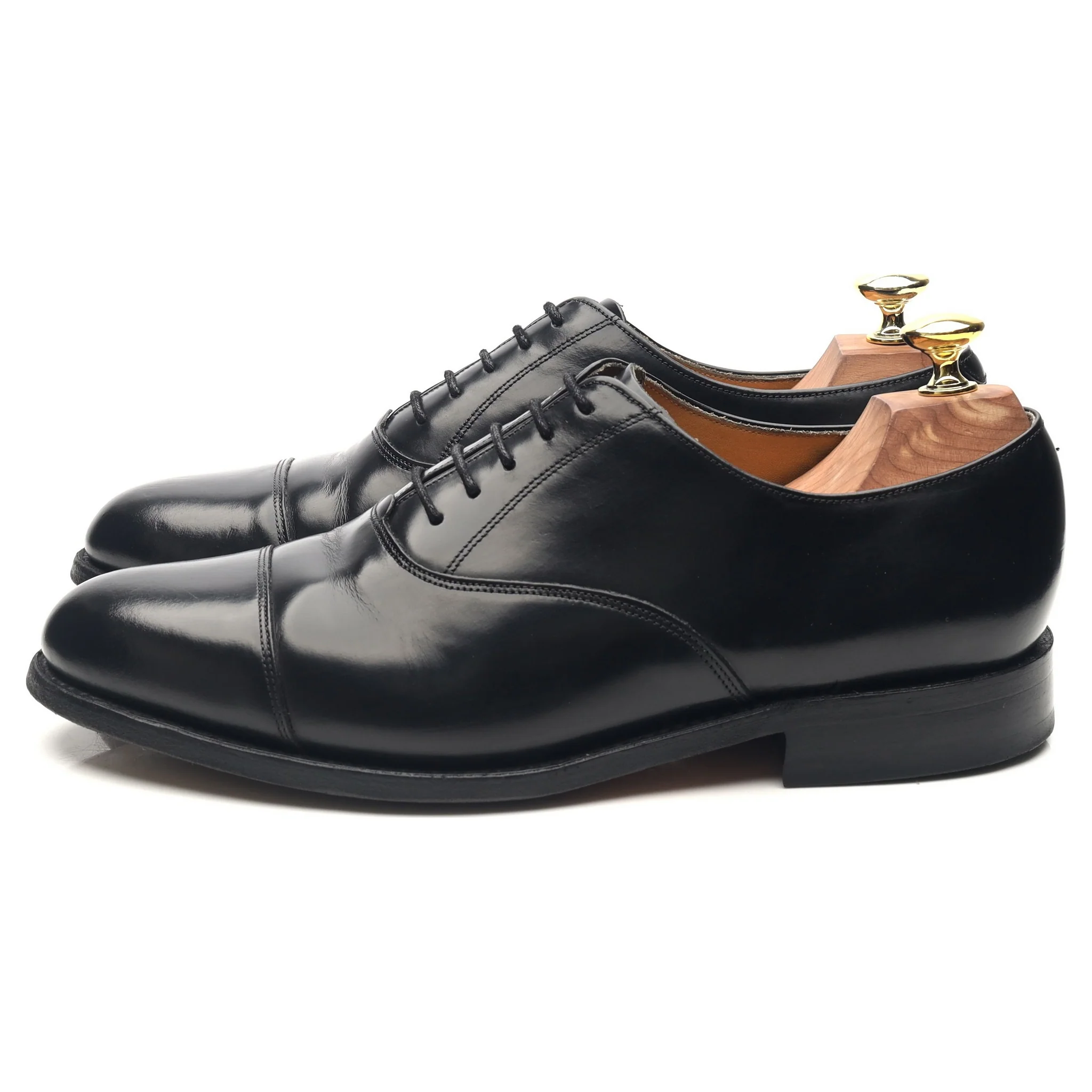 'Arnold' Black Leather Oxford UK 7.5 G - Image 2