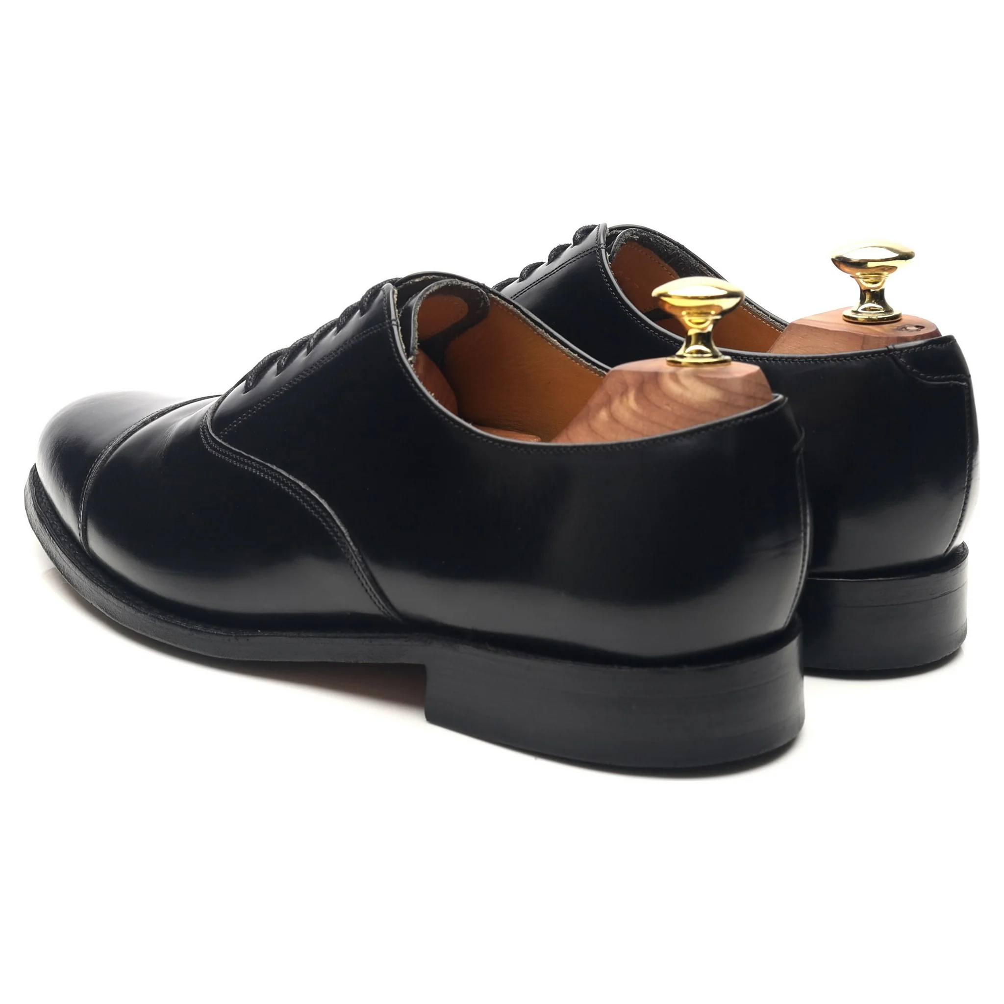 'Arnold' Black Leather Oxford UK 7.5 G - Image 3