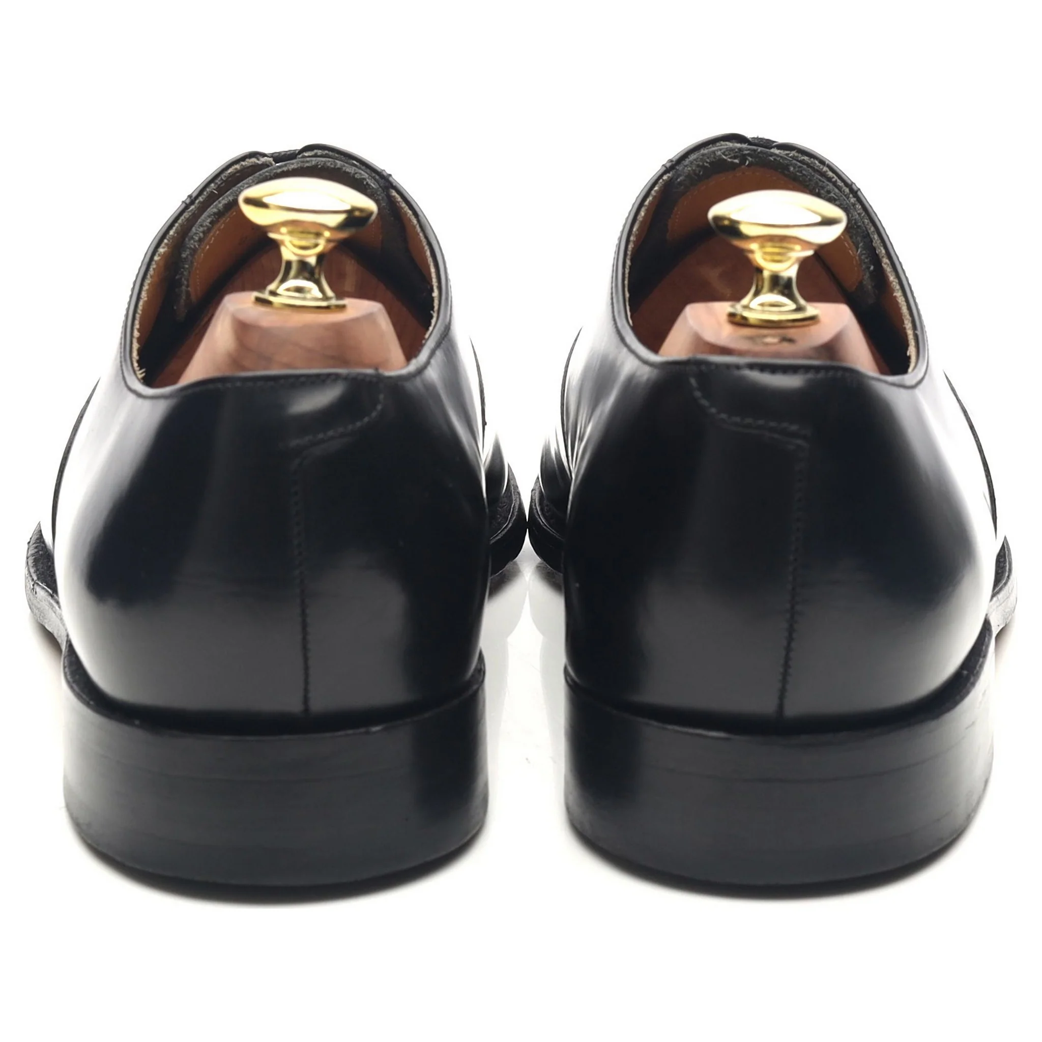 'Arnold' Black Leather Oxford UK 7.5 G - Image 4