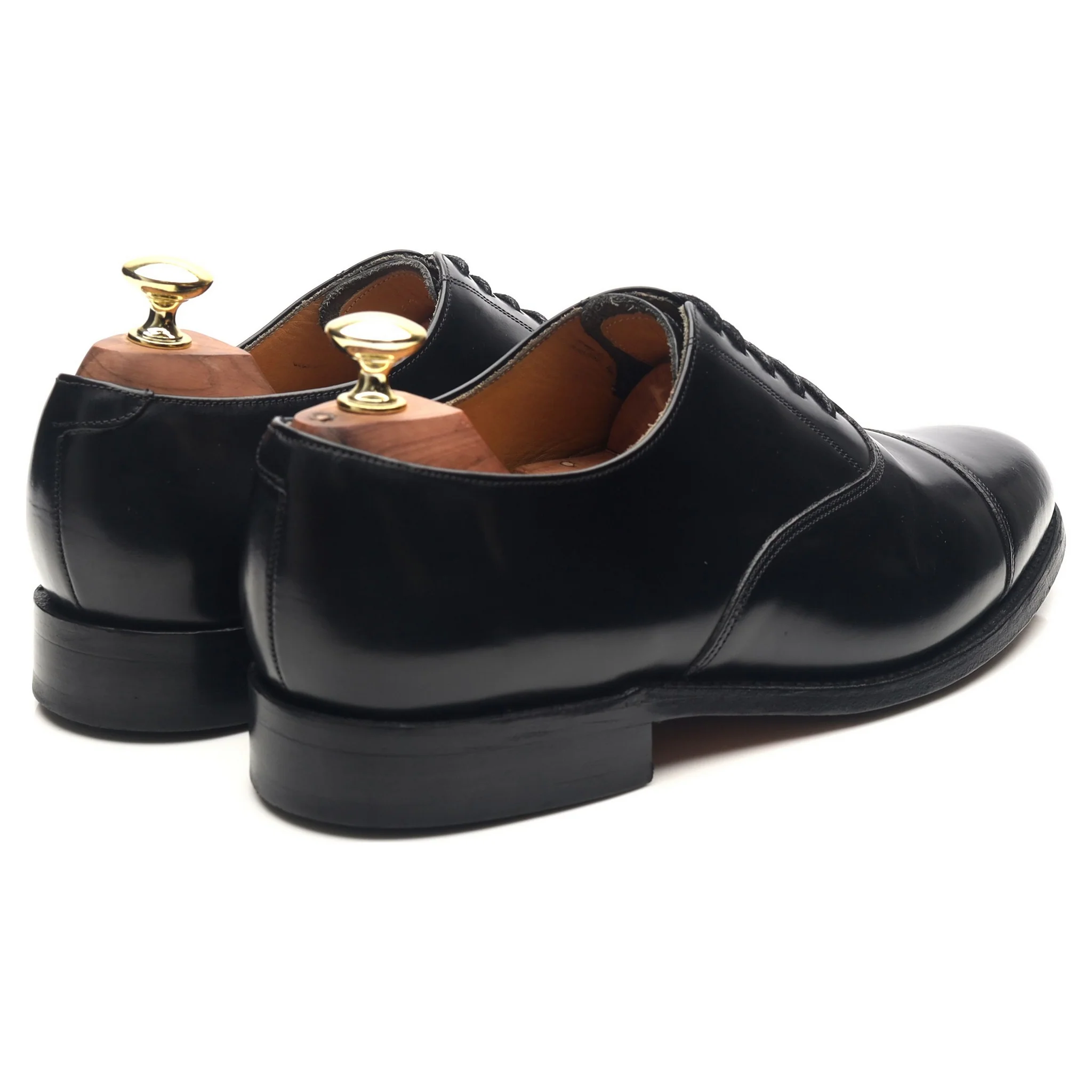 'Arnold' Black Leather Oxford UK 7.5 G - Image 5