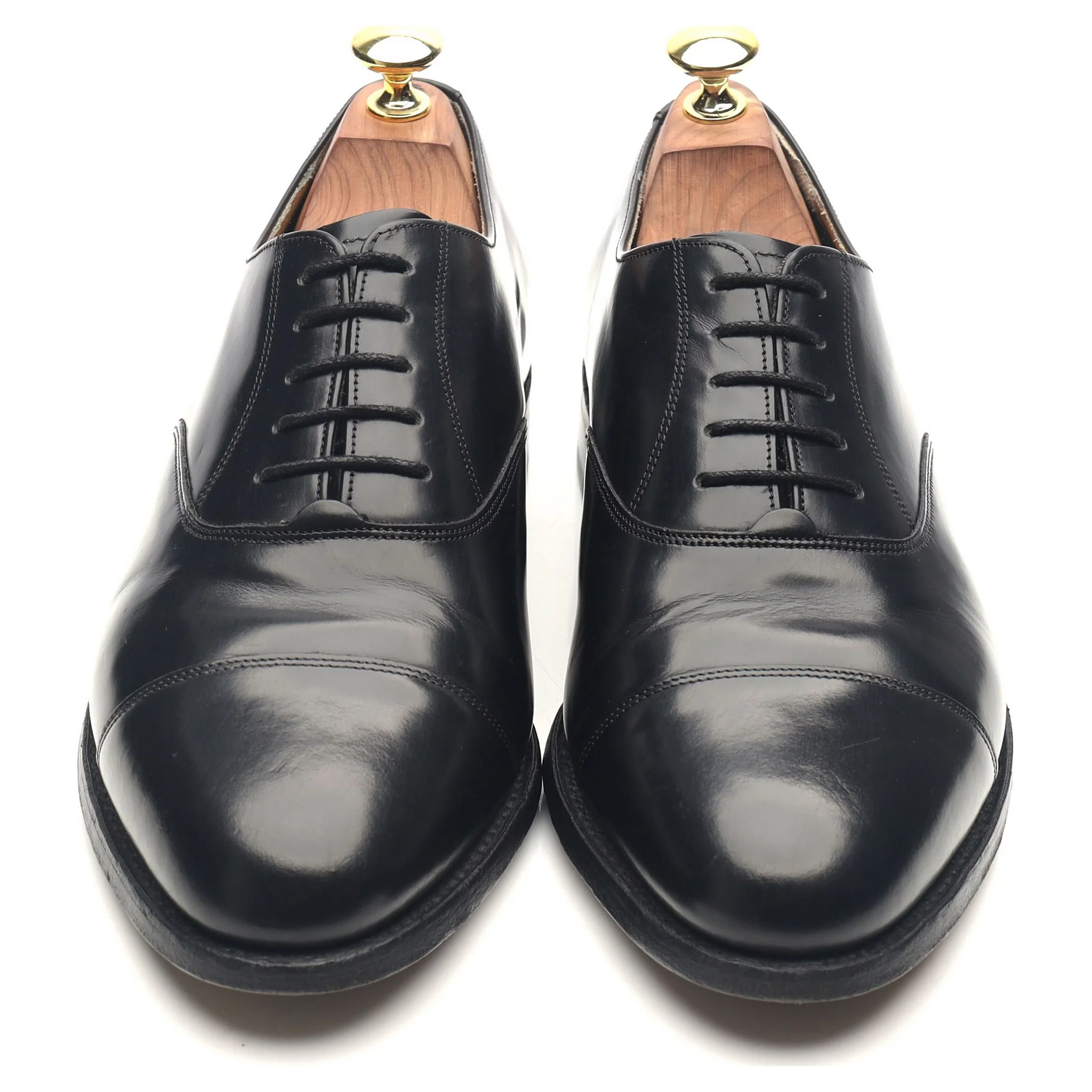 'Arnold' Black Leather Oxford UK 7.5 G - Image 9
