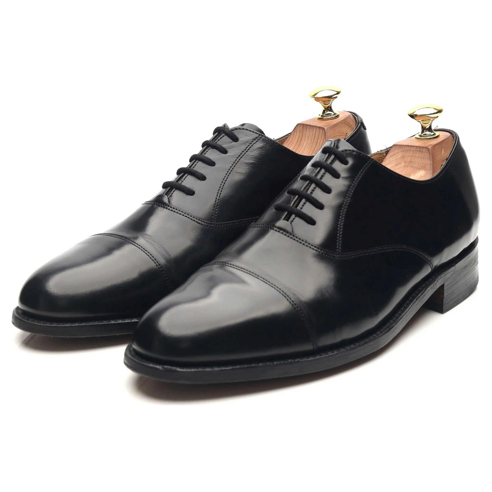'Arnold' Black Leather Oxford UK 8.5 G