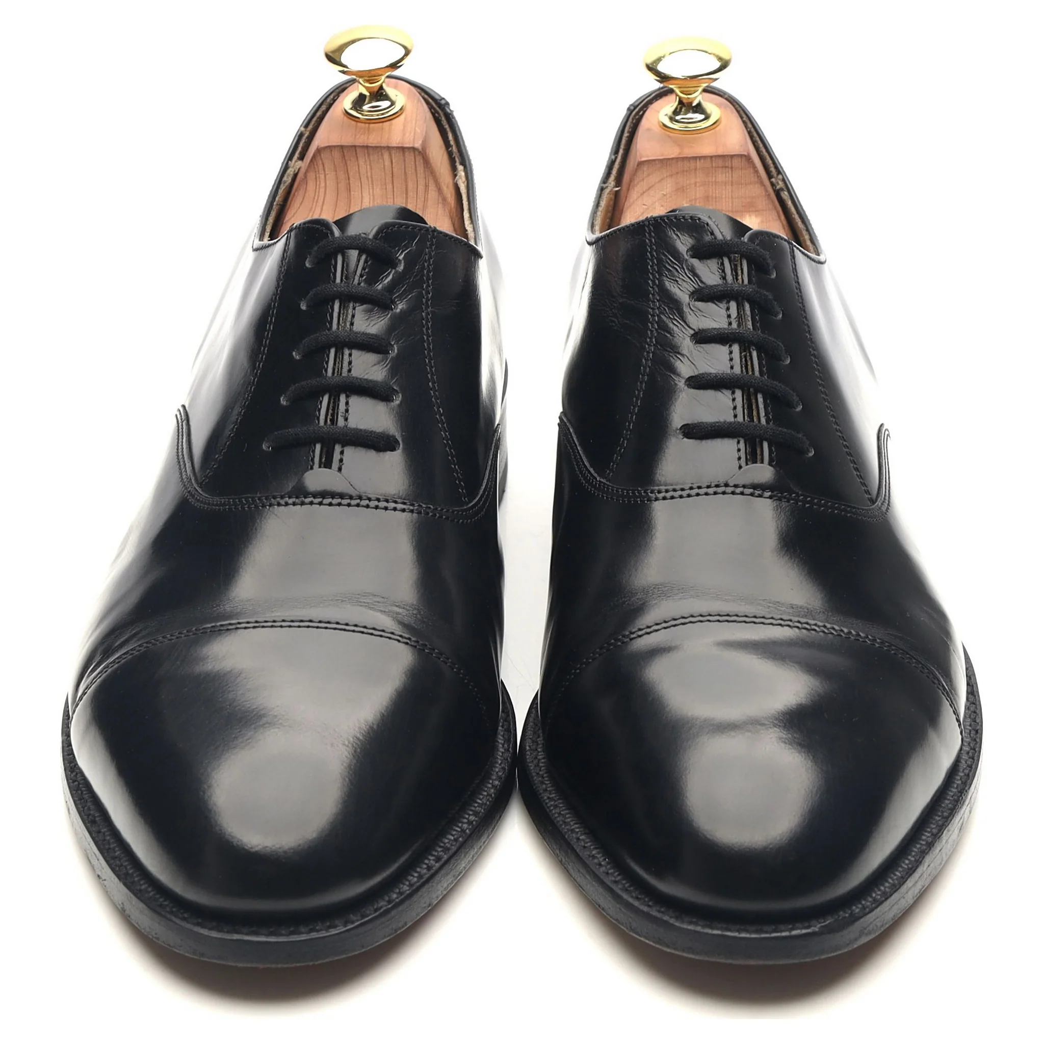 'Arnold' Black Leather Oxford UK 8.5 G - Image 9