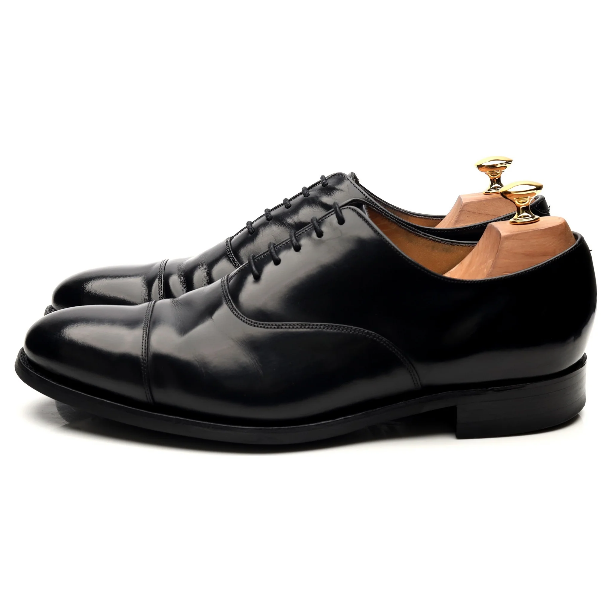 'Cheltenham' Black Leather Oxford UK 9.5 G - Image 2