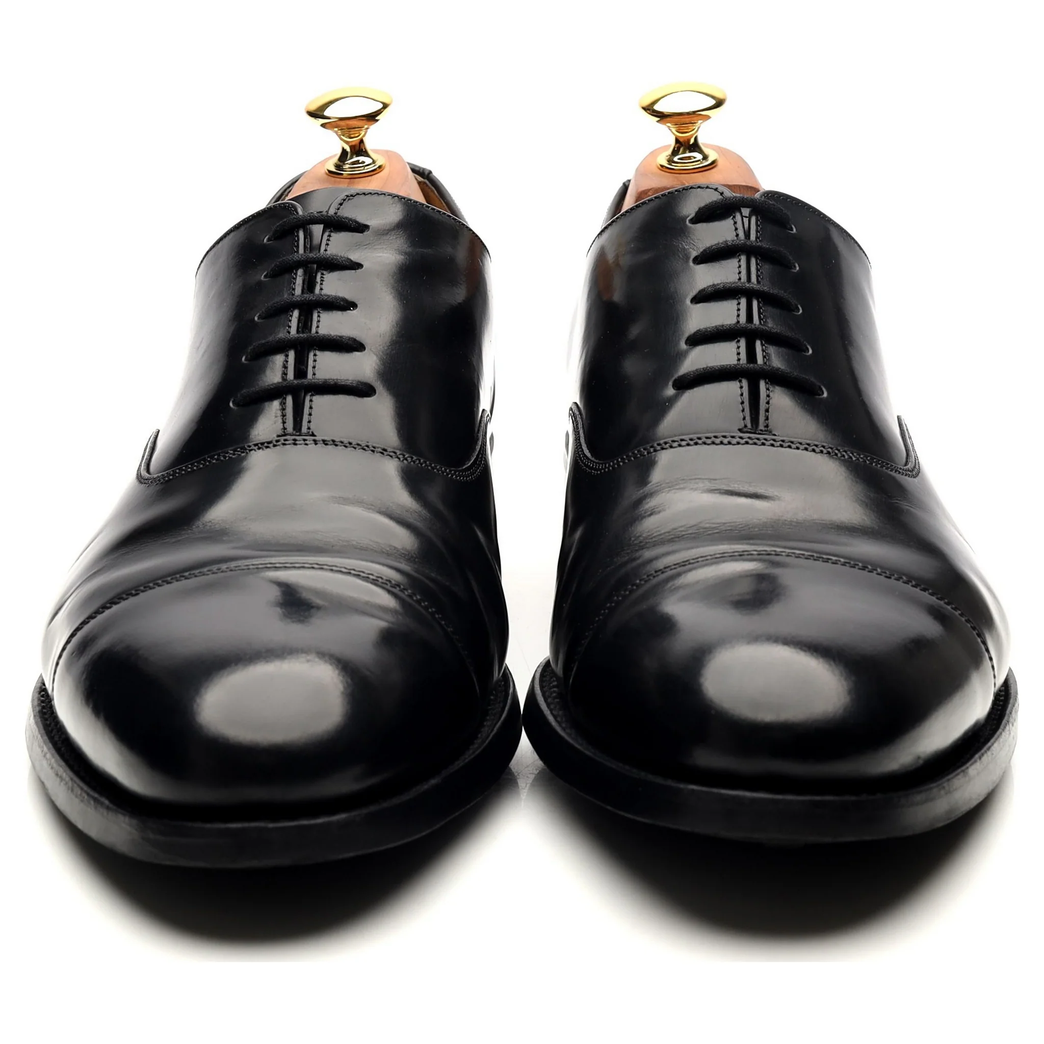 'Cheltenham' Black Leather Oxford UK 9.5 G - Image 8