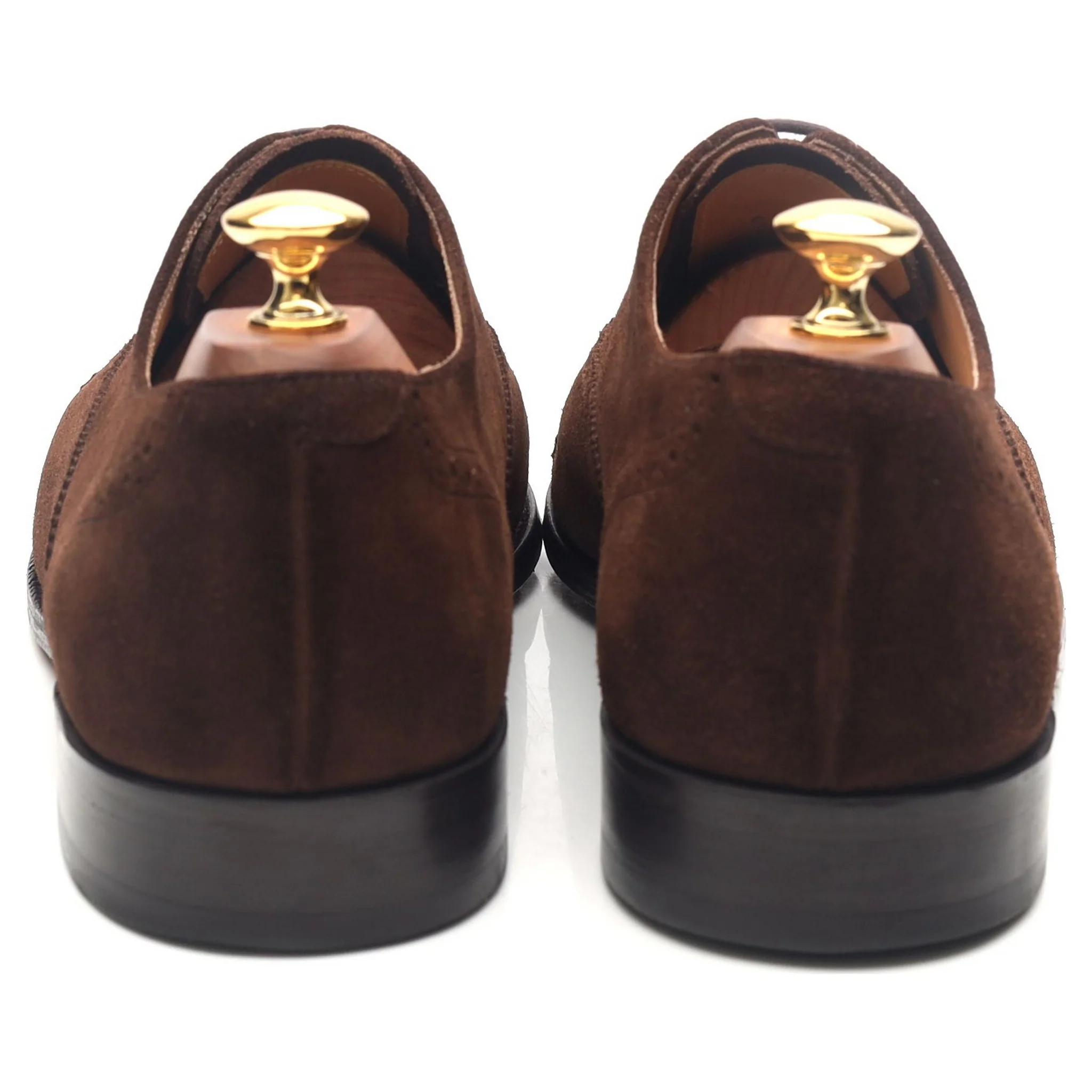 Brown Suede Oxford Semi Brogues UK 8.5 G - Image 4