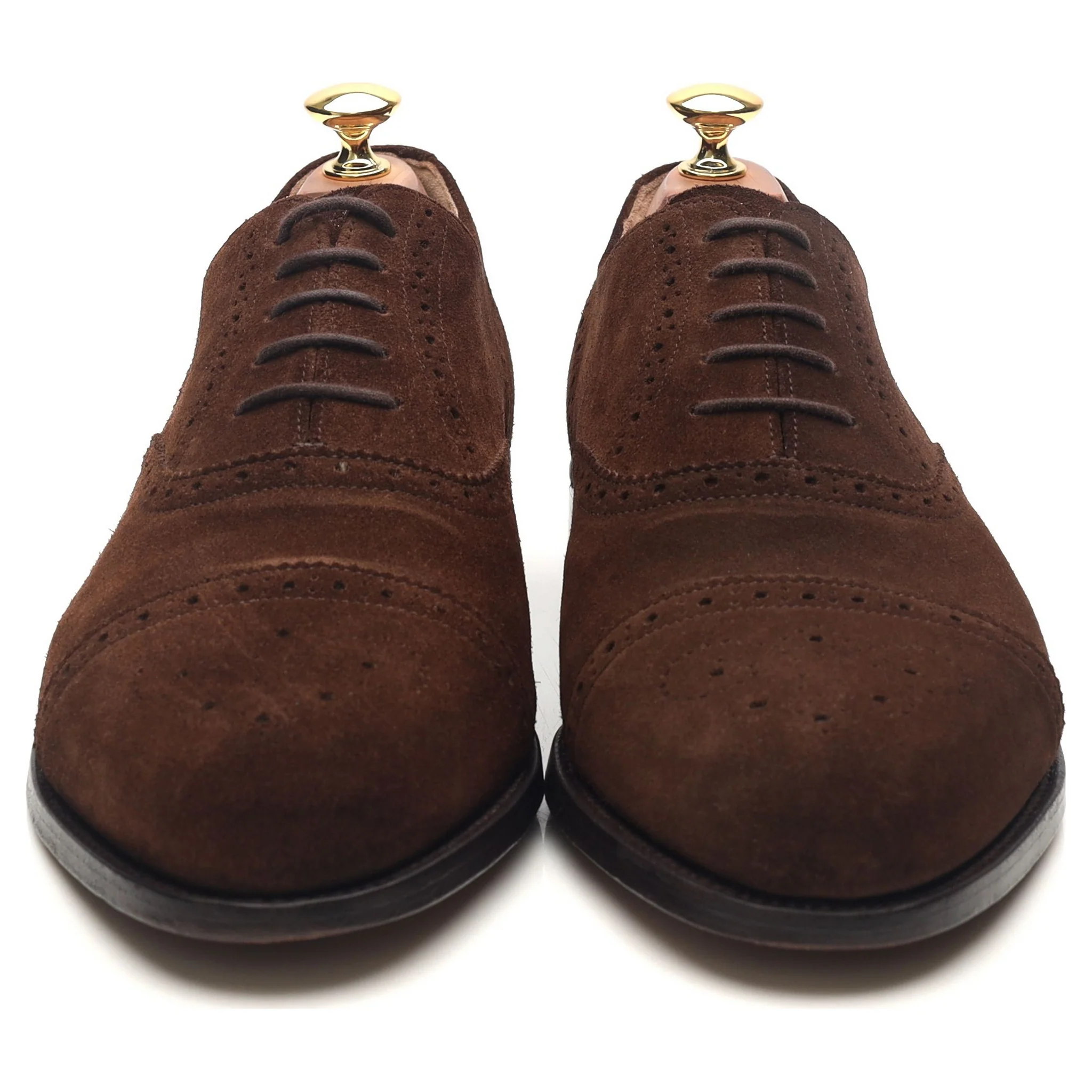 Brown Suede Oxford Semi Brogues UK 8.5 G - Image 8