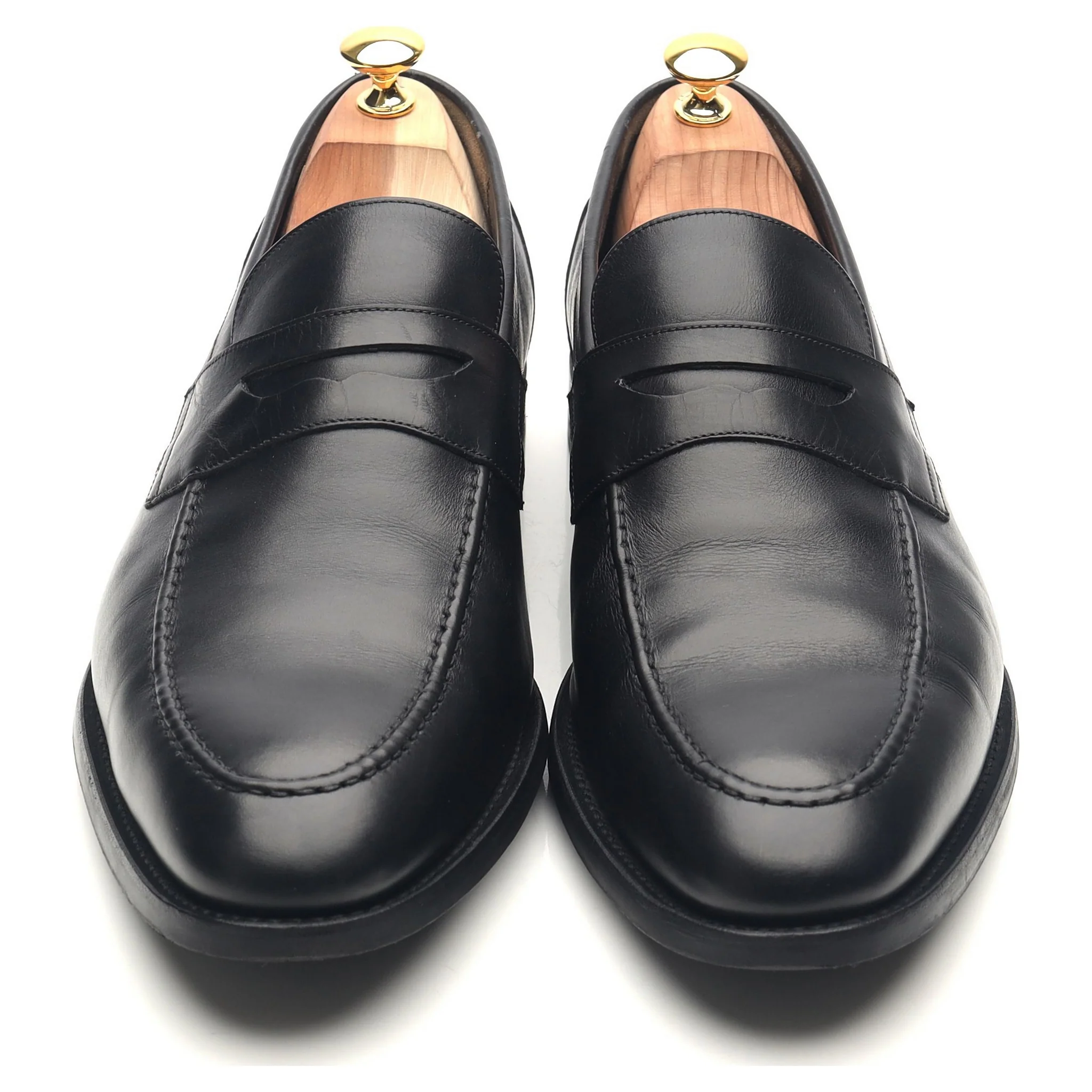 'Warner' Black Leather Loafers UK 11.5 F - Image 9