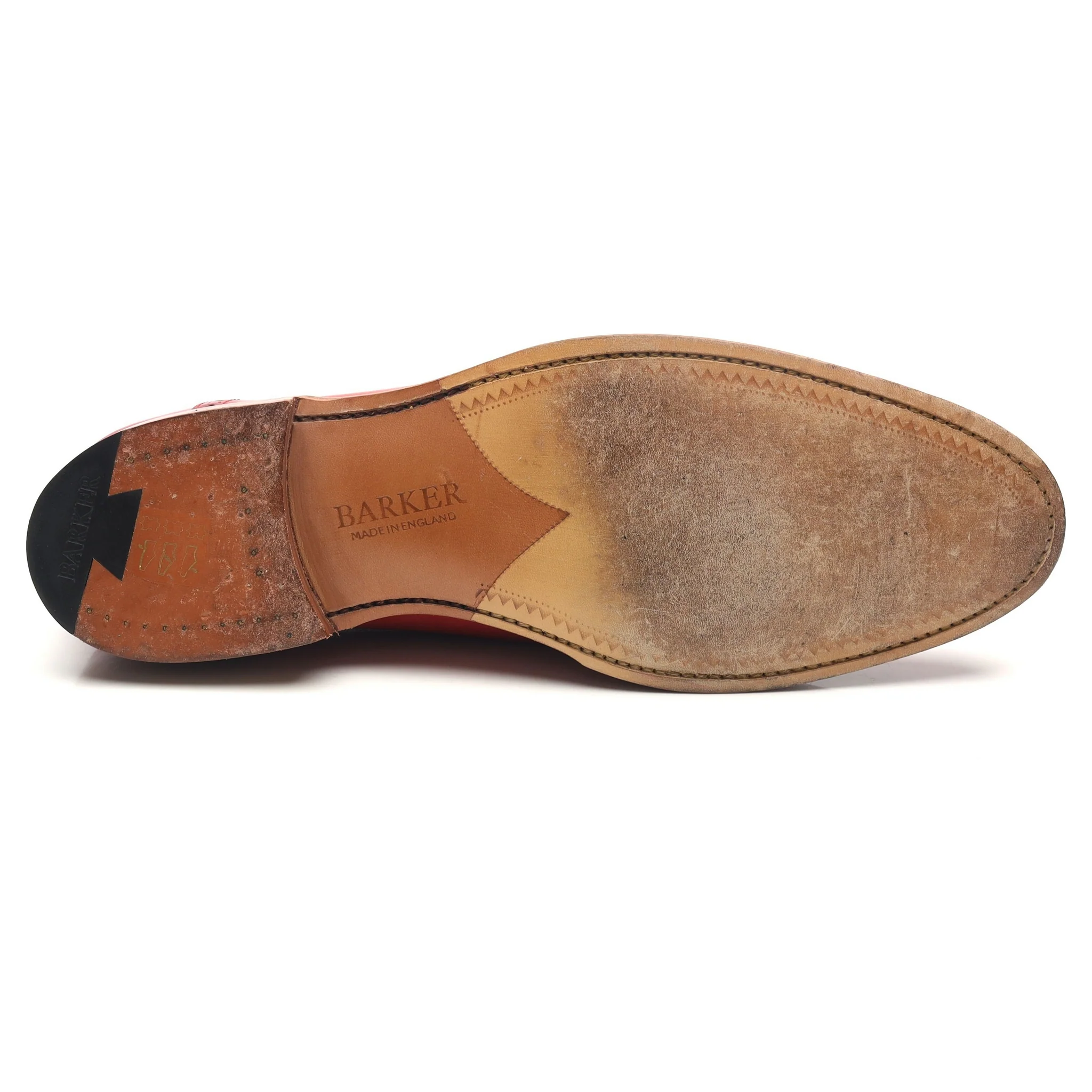 'Valiant' Red Leather Brogues UK 9 F - Image 11