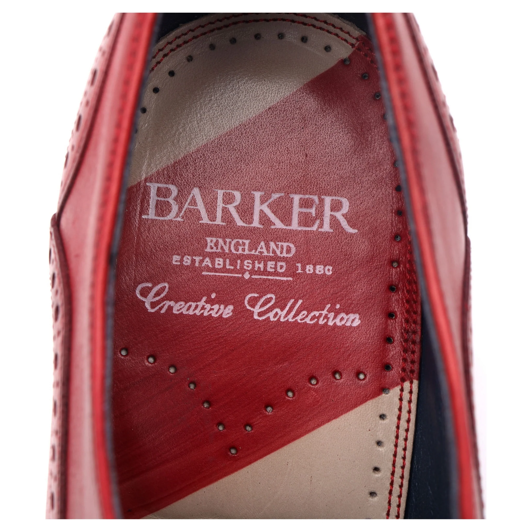 'Valiant' Red Leather Brogues UK 9 F - Image 12