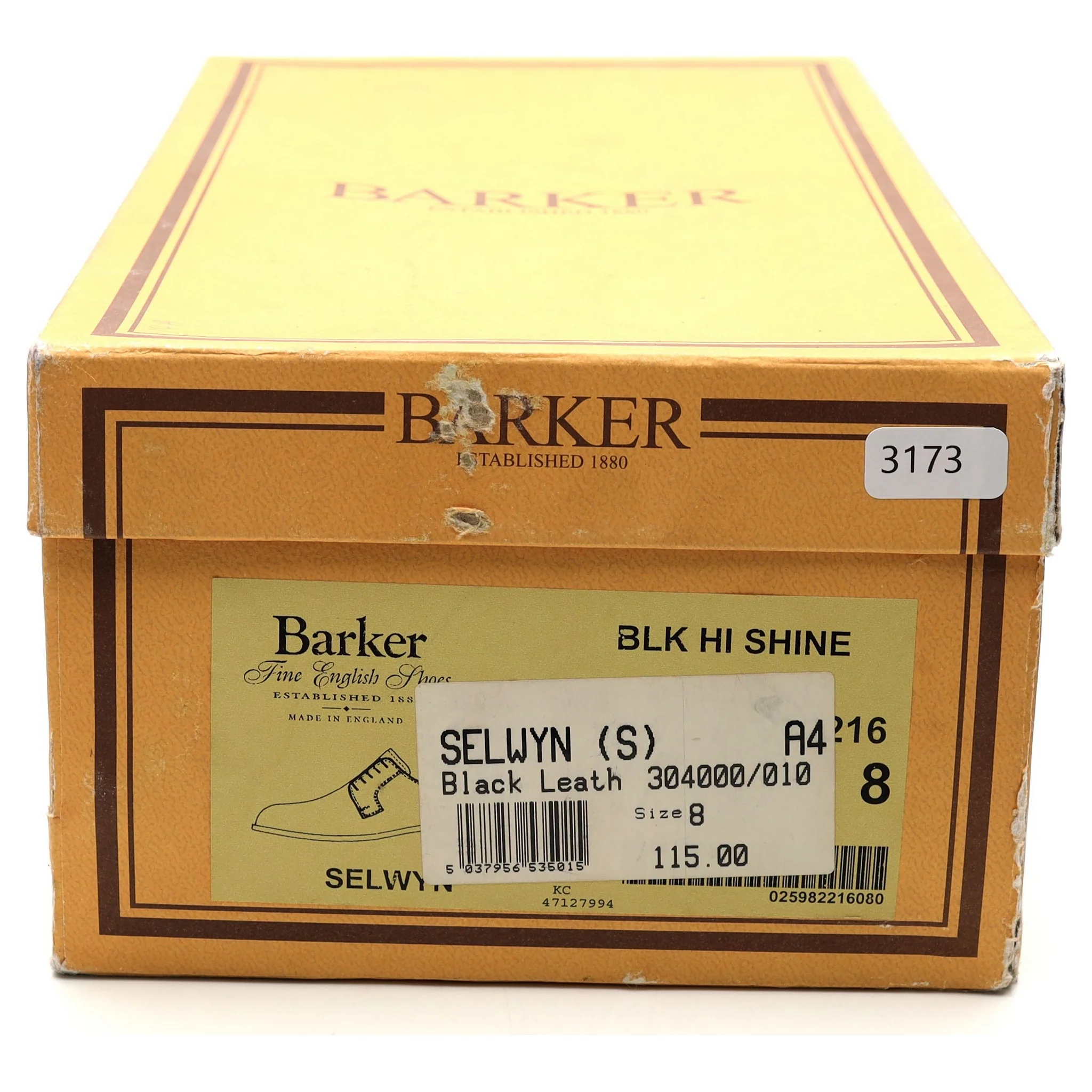 'Selwyn' Black Leather Derby UK 8 F - Image 14