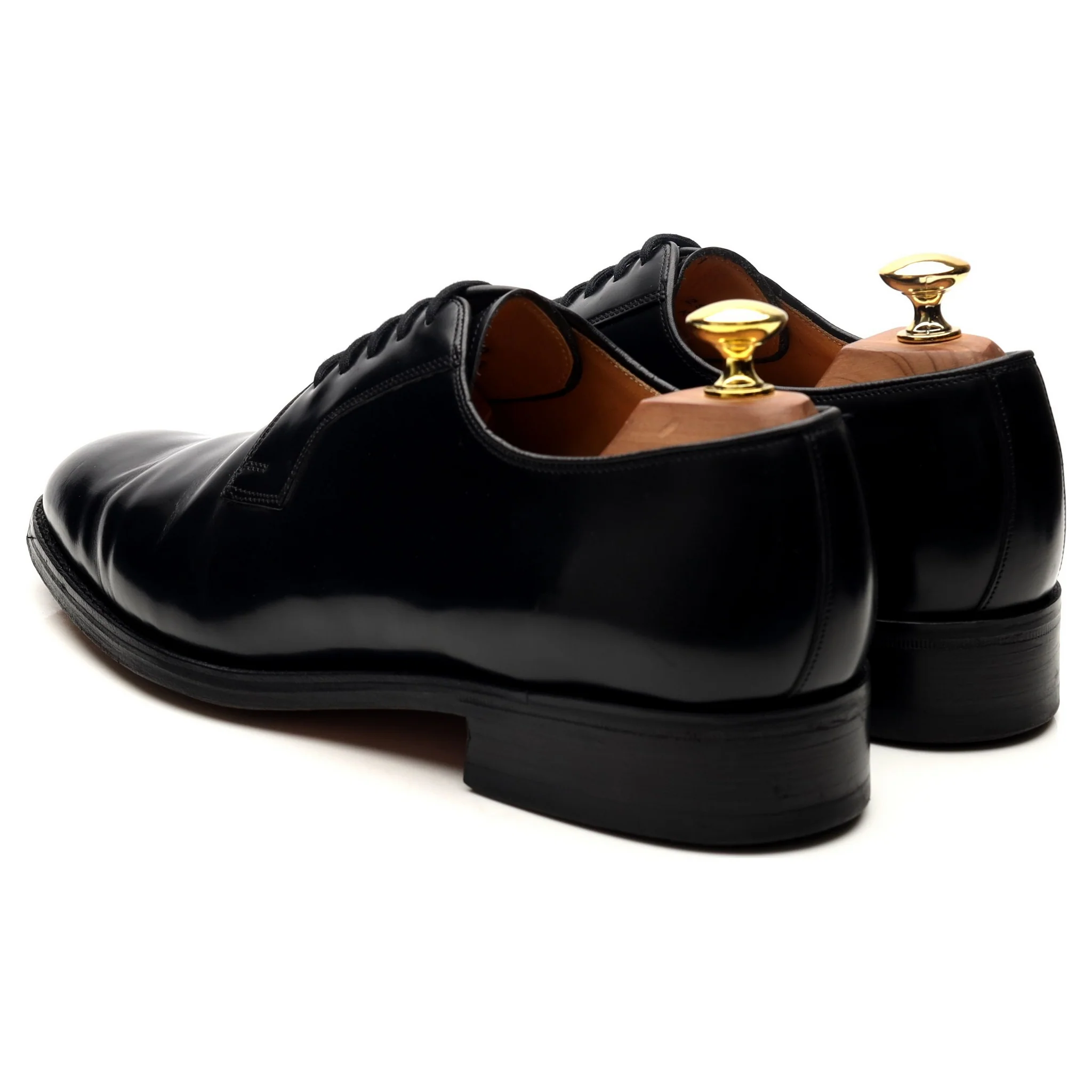 'Selwyn' Black Leather Derby UK 8 F - Image 3