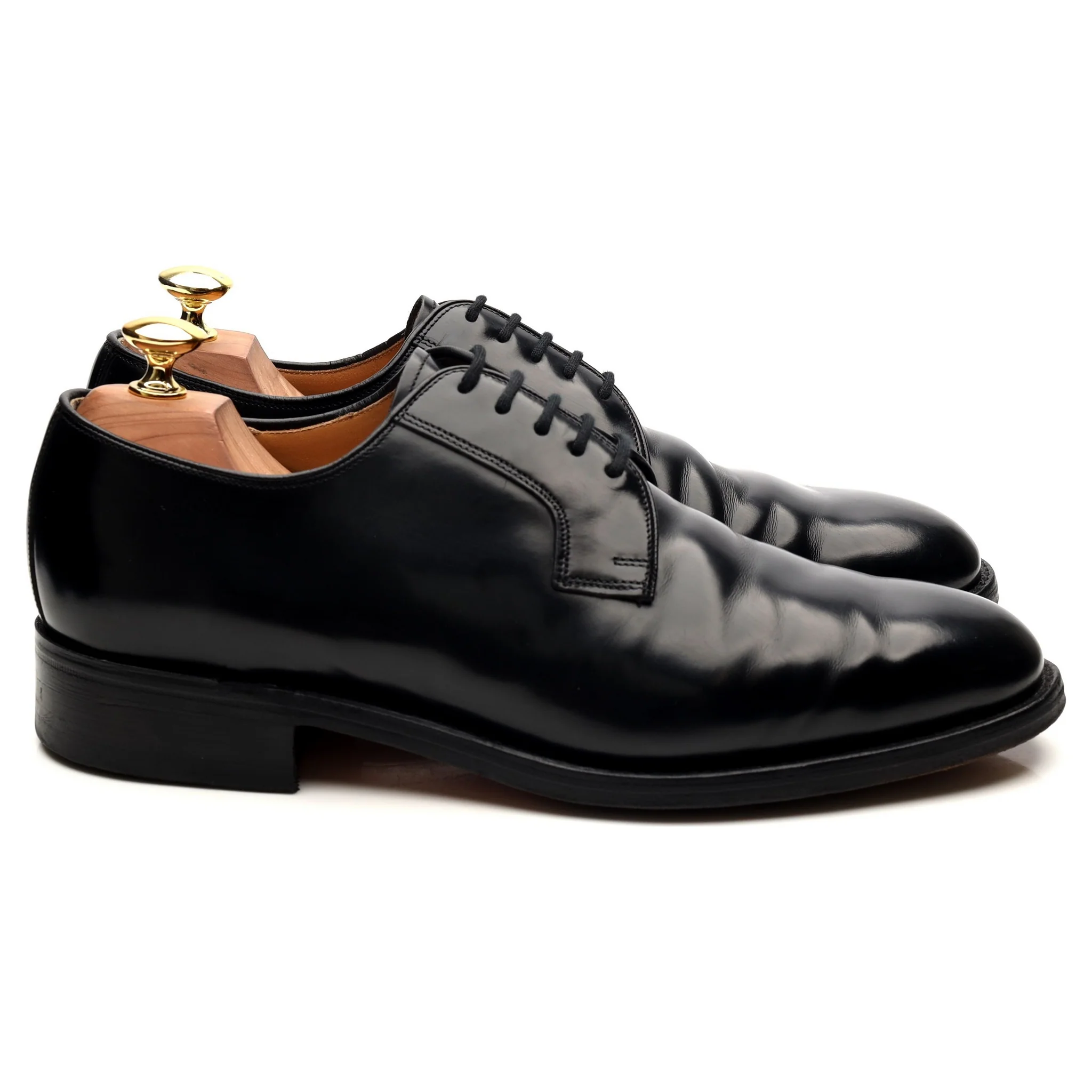 'Selwyn' Black Leather Derby UK 8 F - Image 6