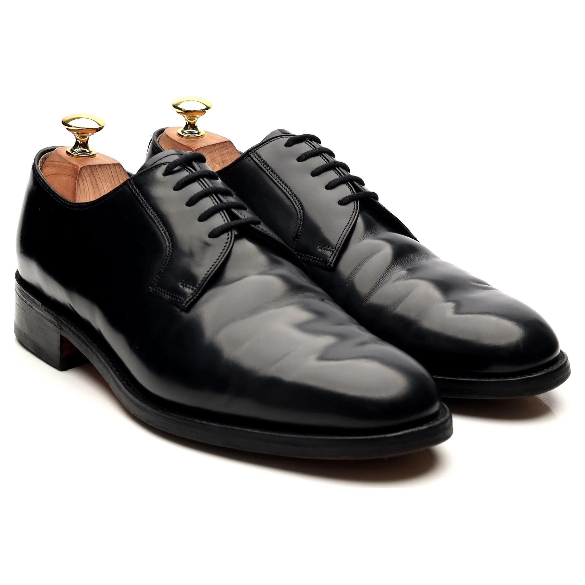 'Selwyn' Black Leather Derby UK 8 F - Image 7