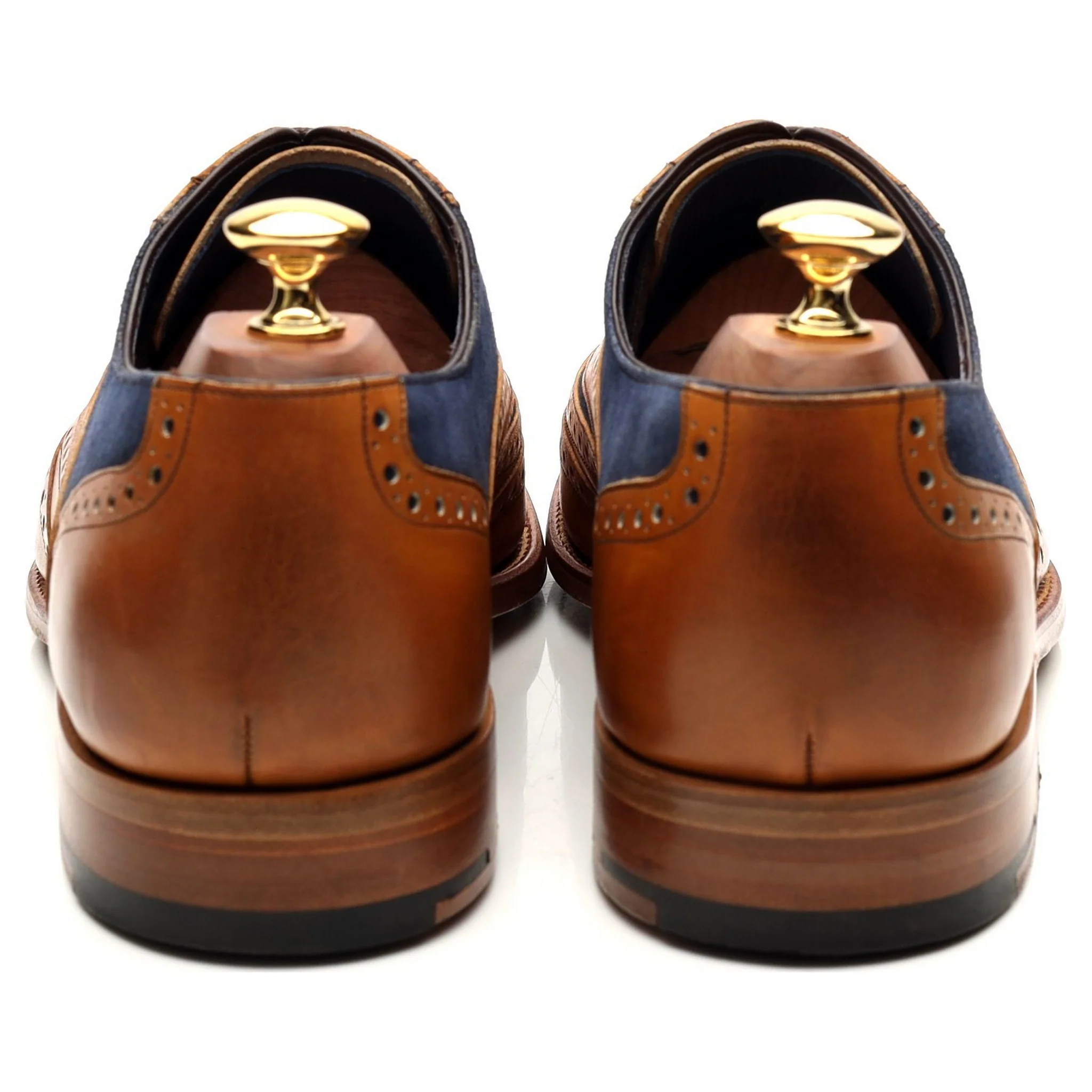 'McClean' Tan Brown Leather Brogues UK 9 F - Image 4