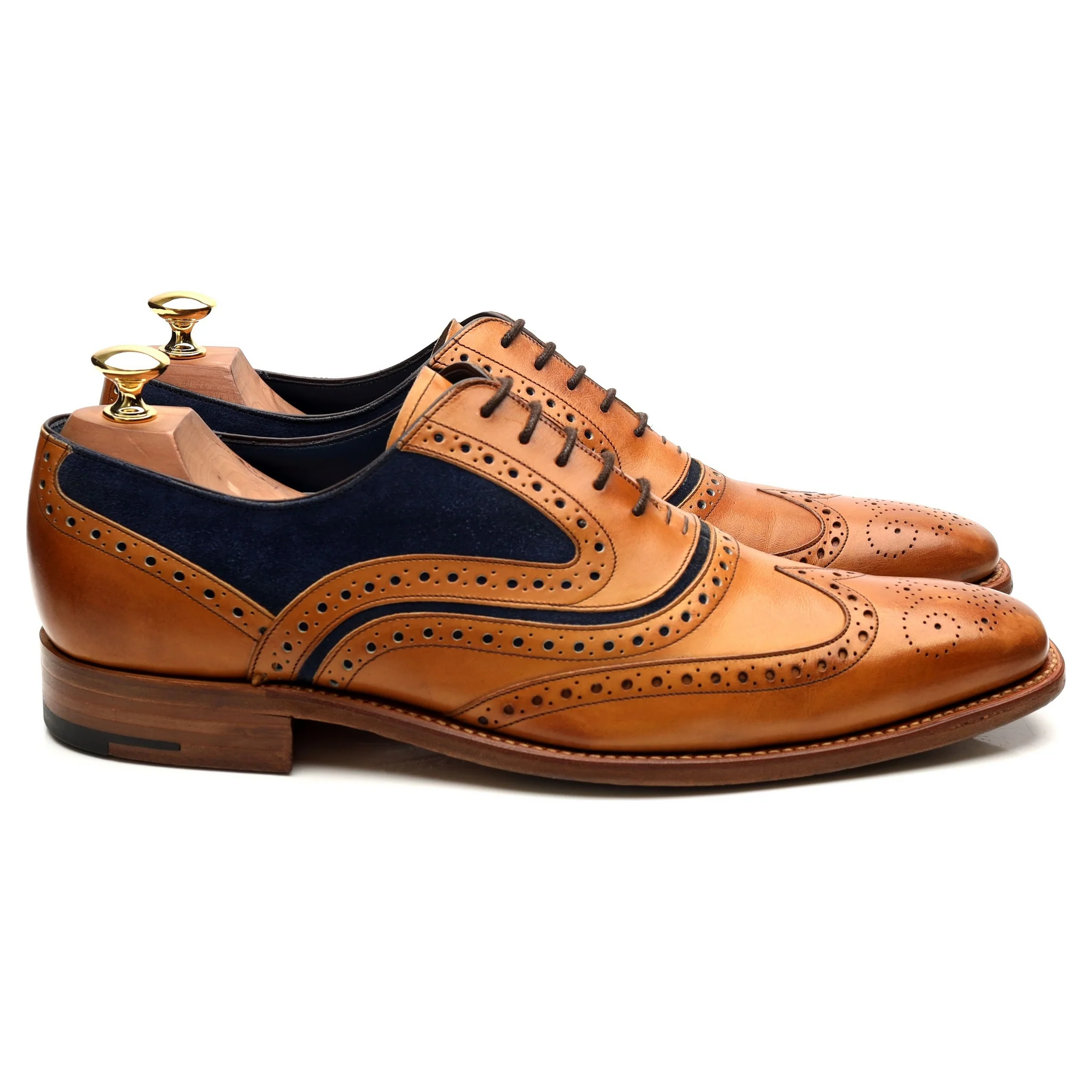 'McClean' Tan Brown Leather Brogues UK 9 F - Image 6