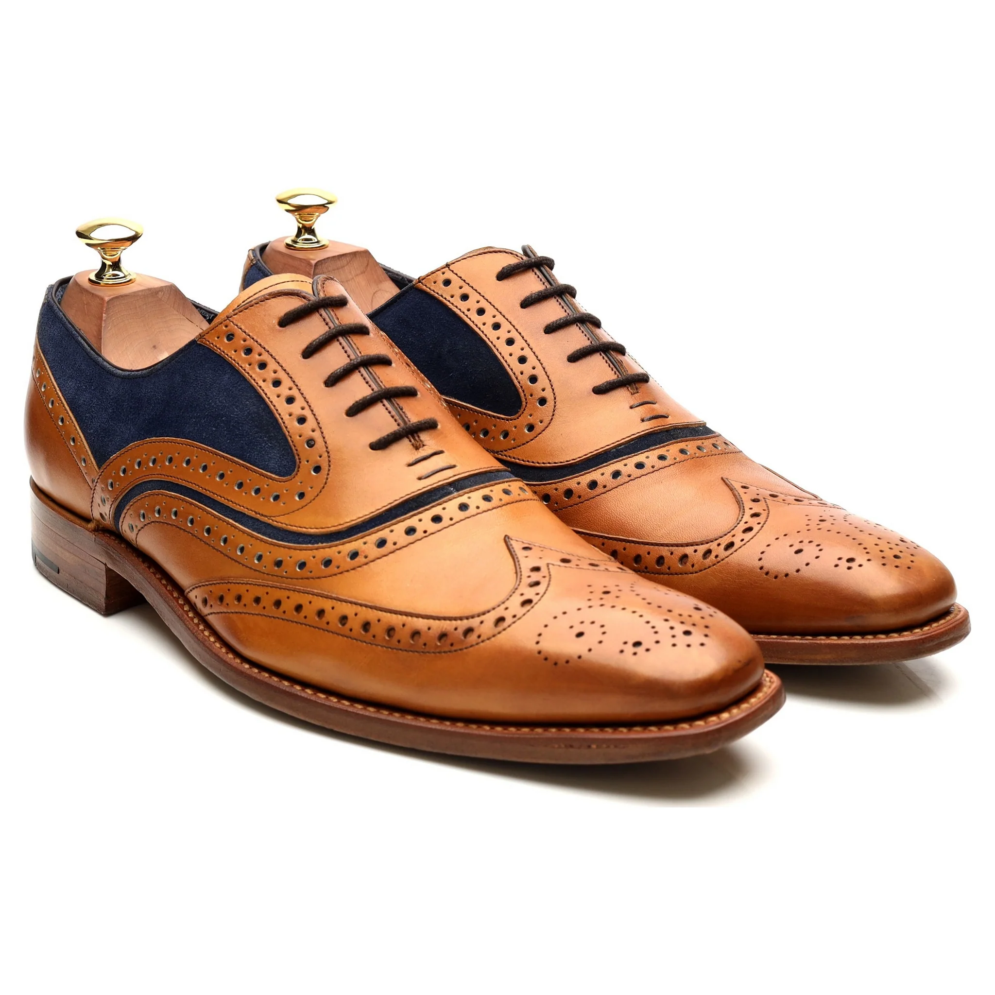 'McClean' Tan Brown Leather Brogues UK 9 F - Image 7