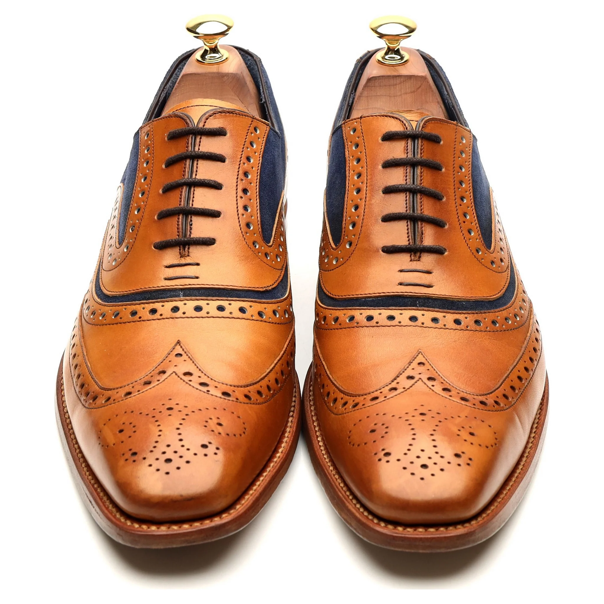 'McClean' Tan Brown Leather Brogues UK 9 F - Image 9