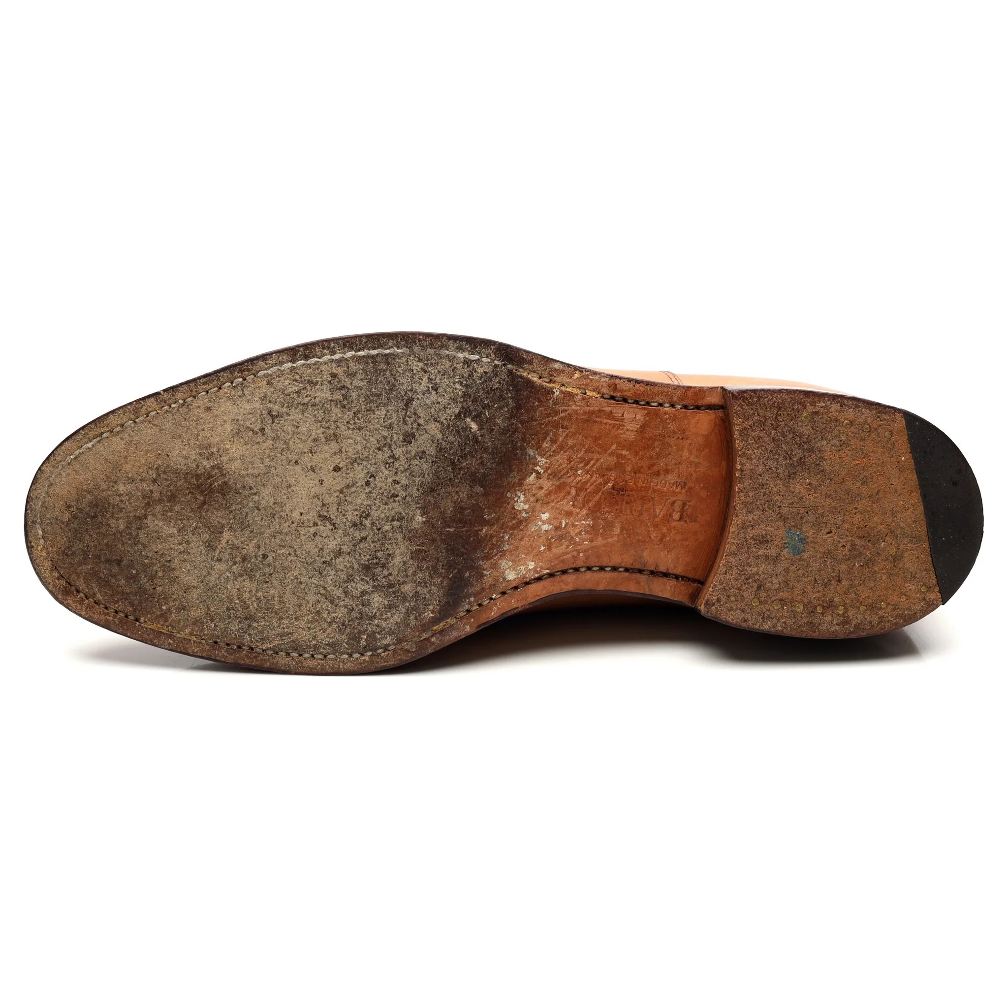 Tan Brown Leather Oxford UK 8 G - Image 10