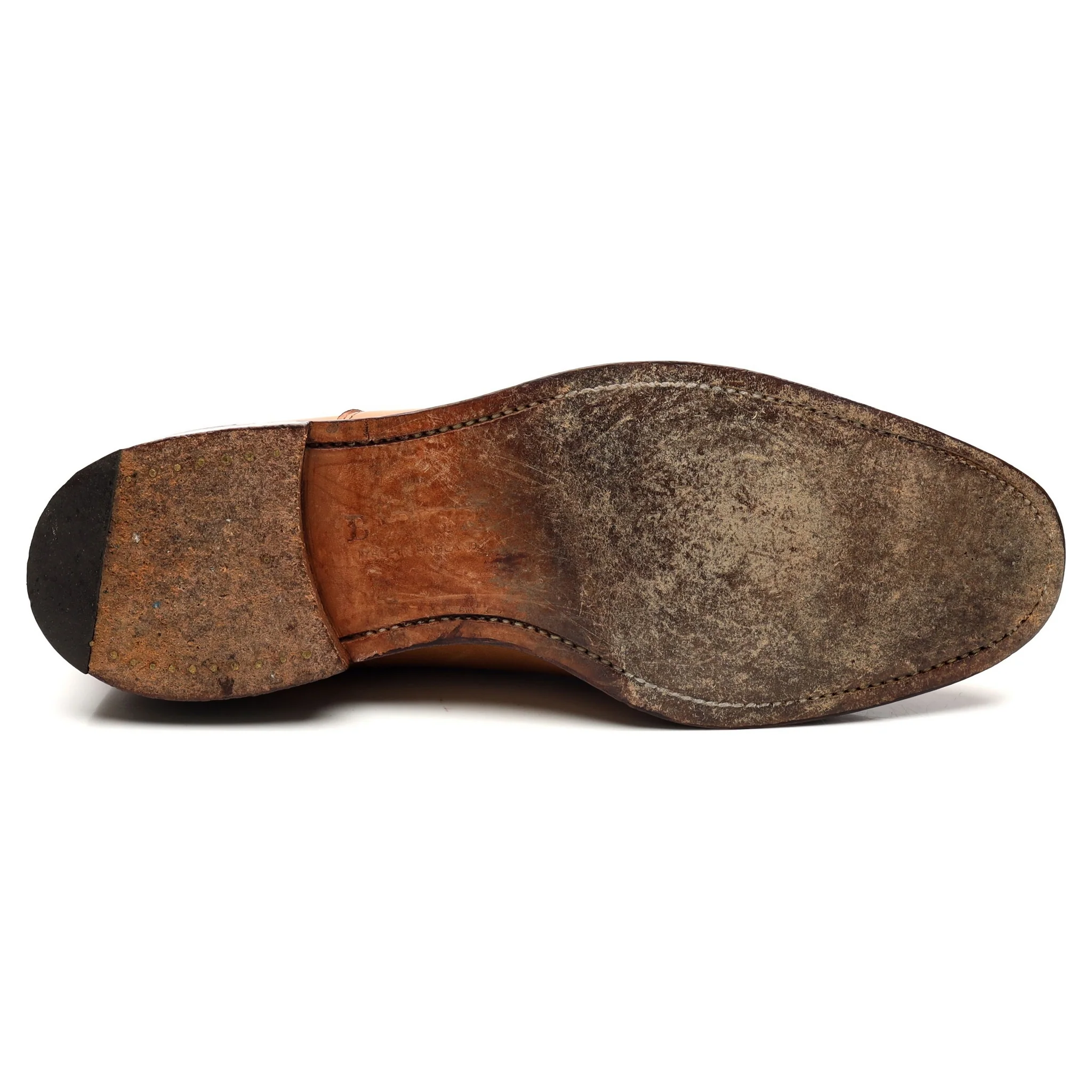 Tan Brown Leather Oxford UK 8 G - Image 11