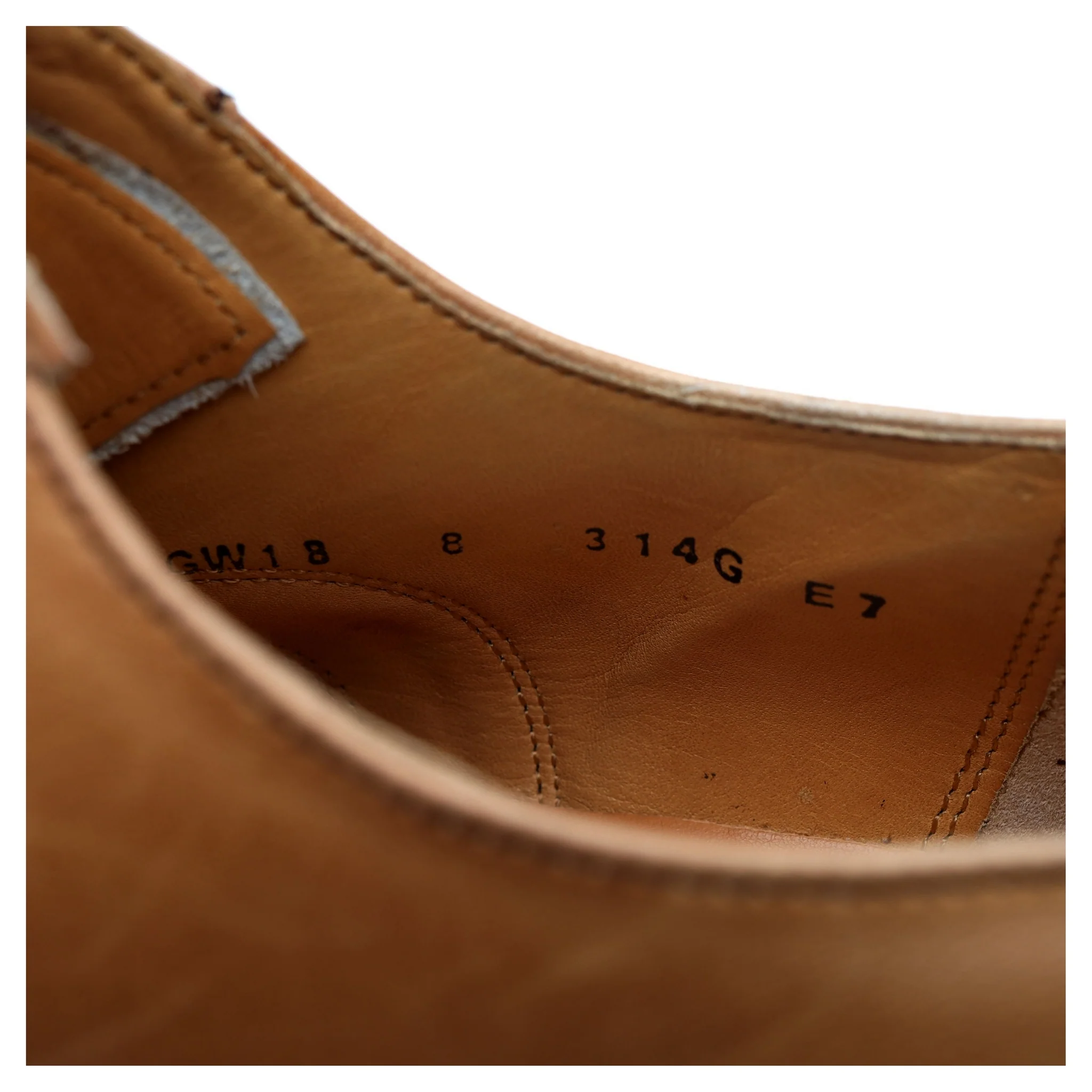 Tan Brown Leather Oxford UK 8 G - Image 13